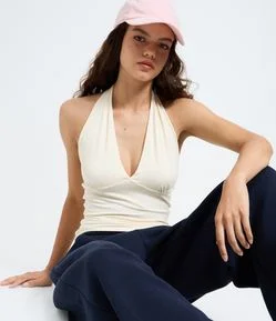 Blusa Frente Única em Microfibra