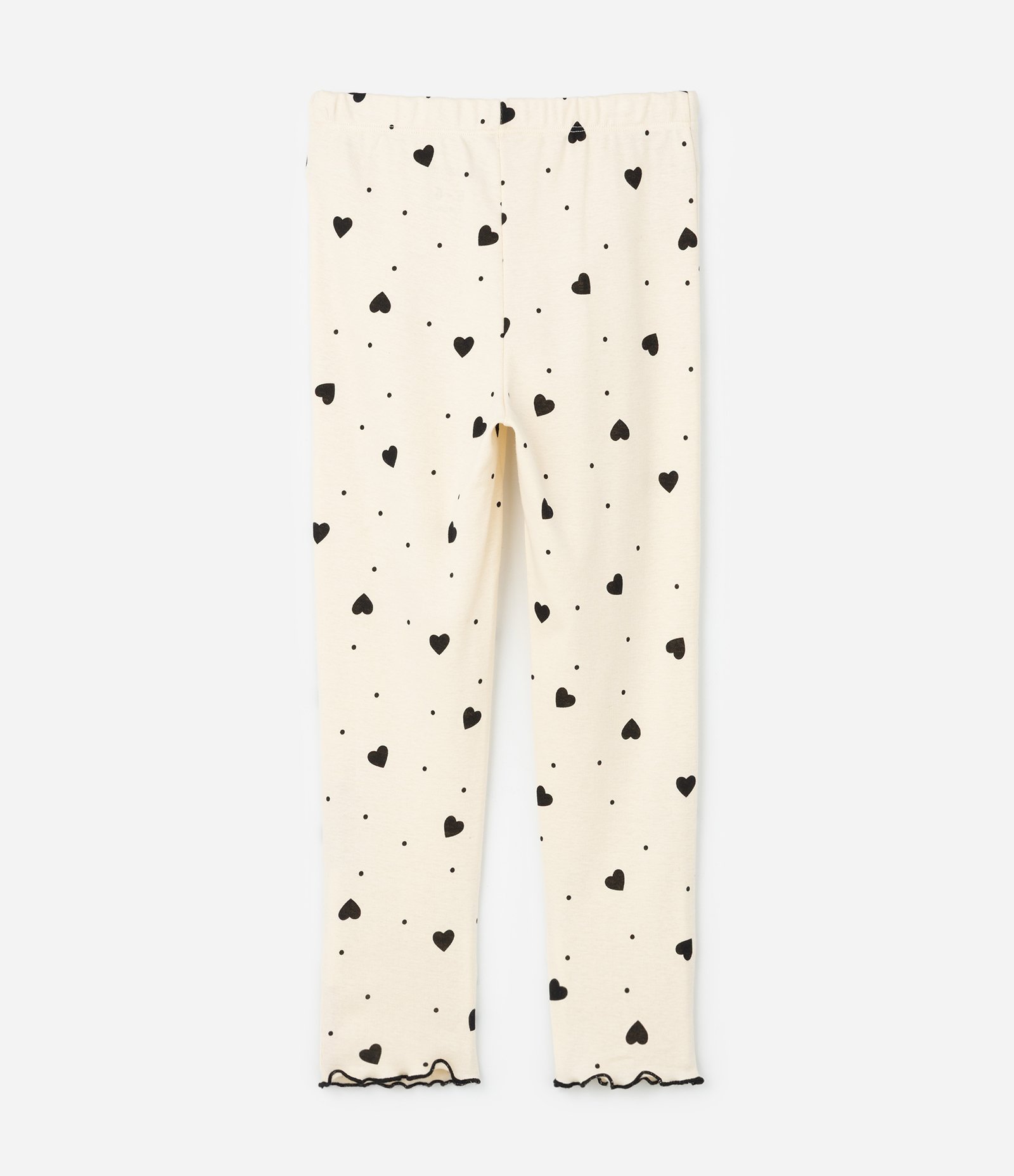 Pijama Infantil Longo com Estampa de Corações e Laços – Tam 2 a 14 Anos Off White 5