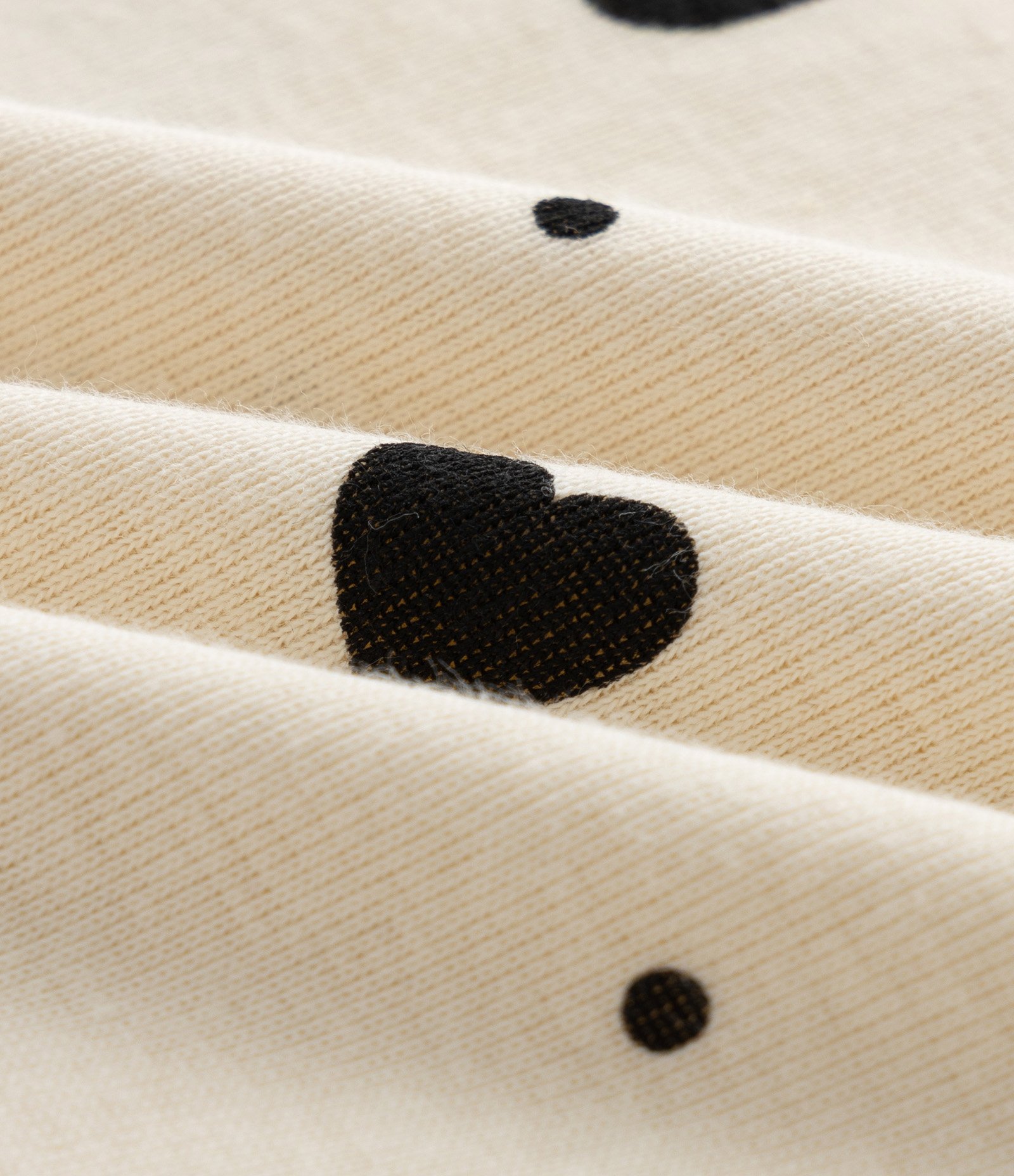 Pijama Infantil Longo com Estampa de Corações e Laços – Tam 2 a 14 Anos Off White 6