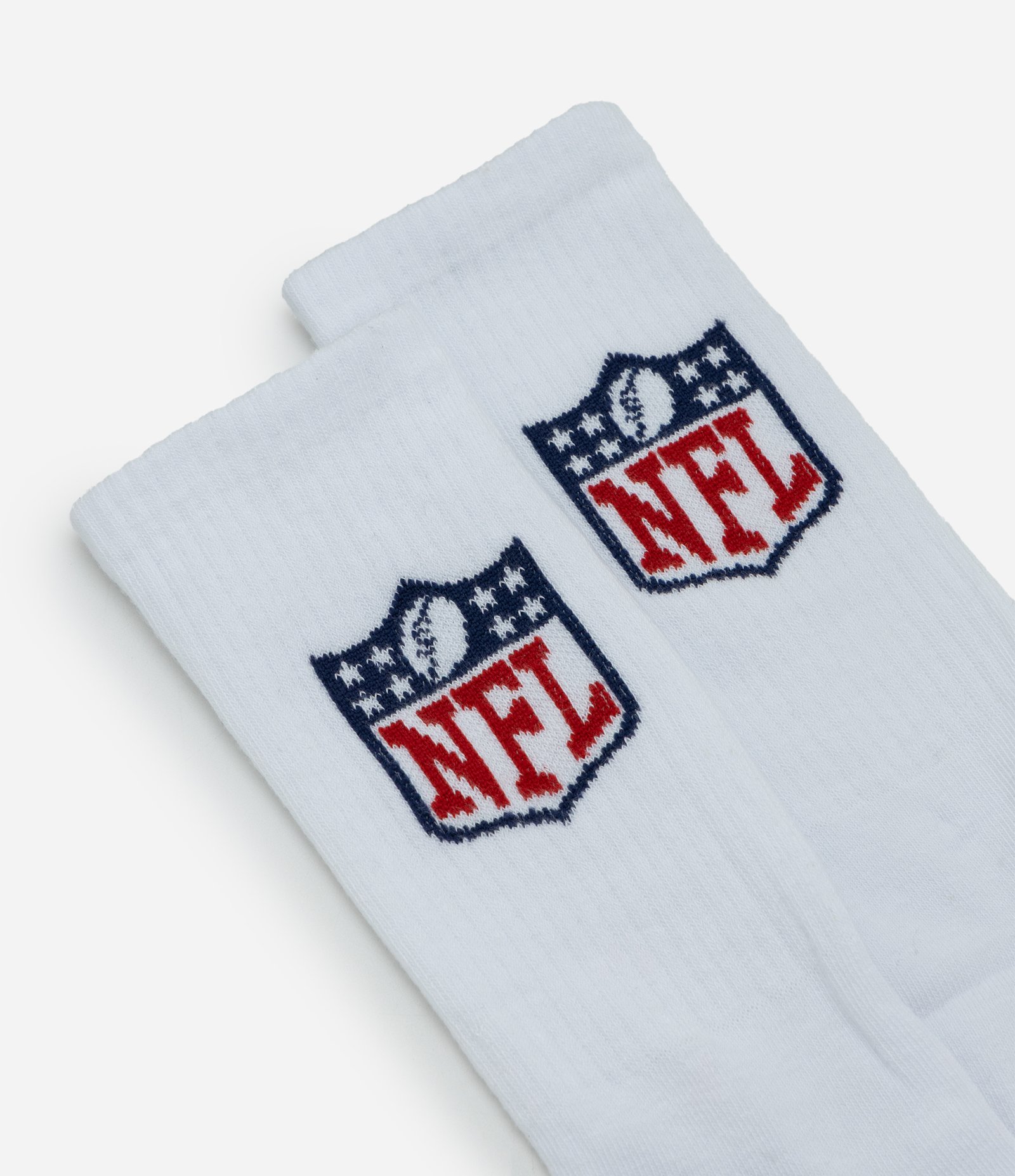 Meia Cano Longo Individual Algodao Personagem Licenciado NFL Escudo Branco 4