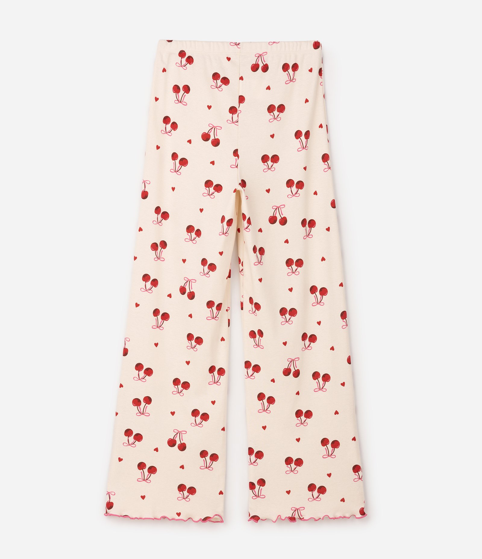 Pijama Infantil Ribana Estampa Cereja - Tam 5 a 16 Anos Bege 5