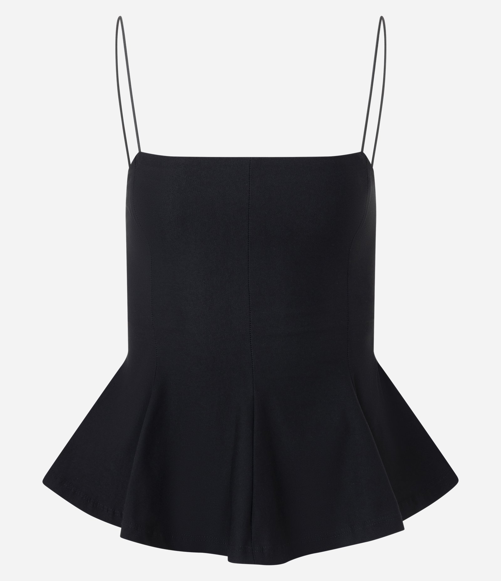 Blusa Peplum de Alcinha em Bengaline Preto 5