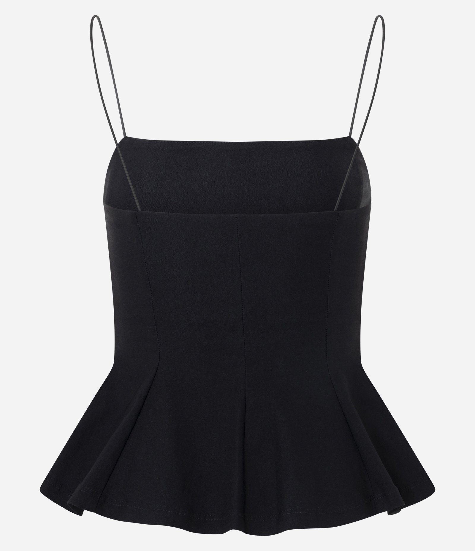 Blusa Peplum de Alcinha em Bengaline Preto 6