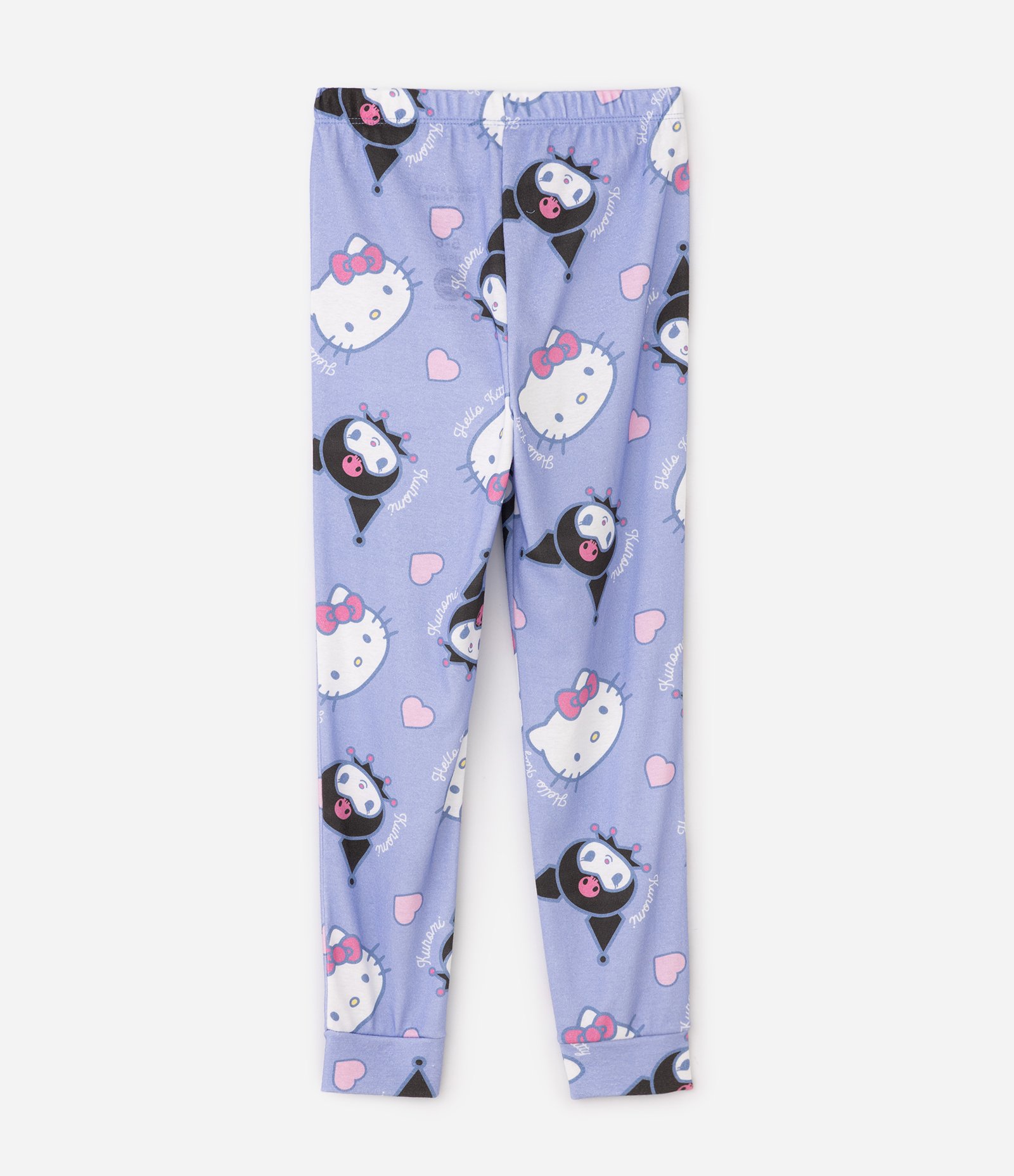 Pijama Longo Hello Kitty e Amigas - Tam 5 aos 14 Anos Azul 6