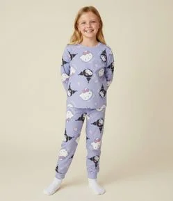 Pijama Longo Hello Kitty e Amigas - Tam 5 aos 14 Anos