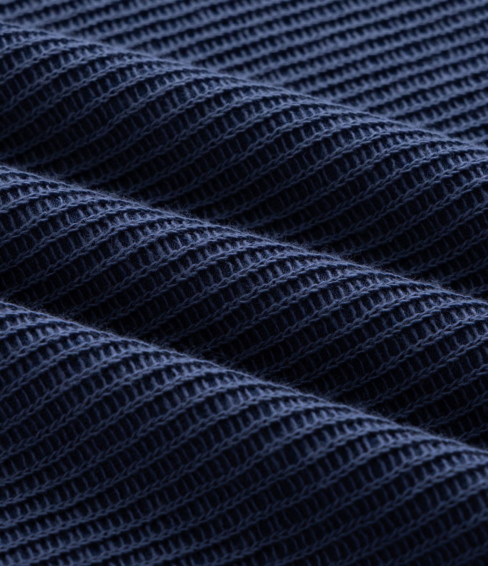 Camisa Polo Regular em Algodão com Textura Azul 3