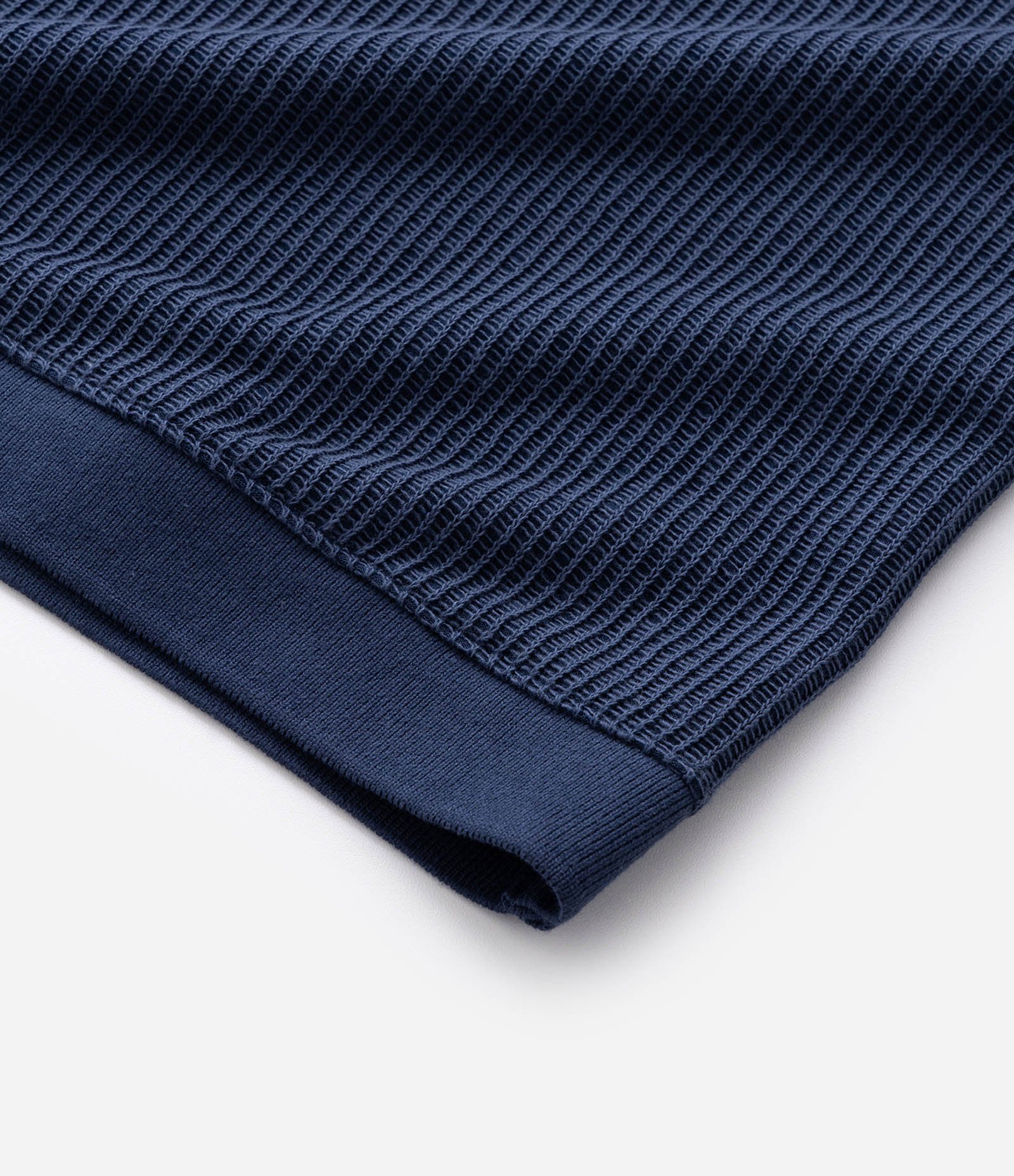 Camisa Polo Regular em Algodão com Textura Azul 4
