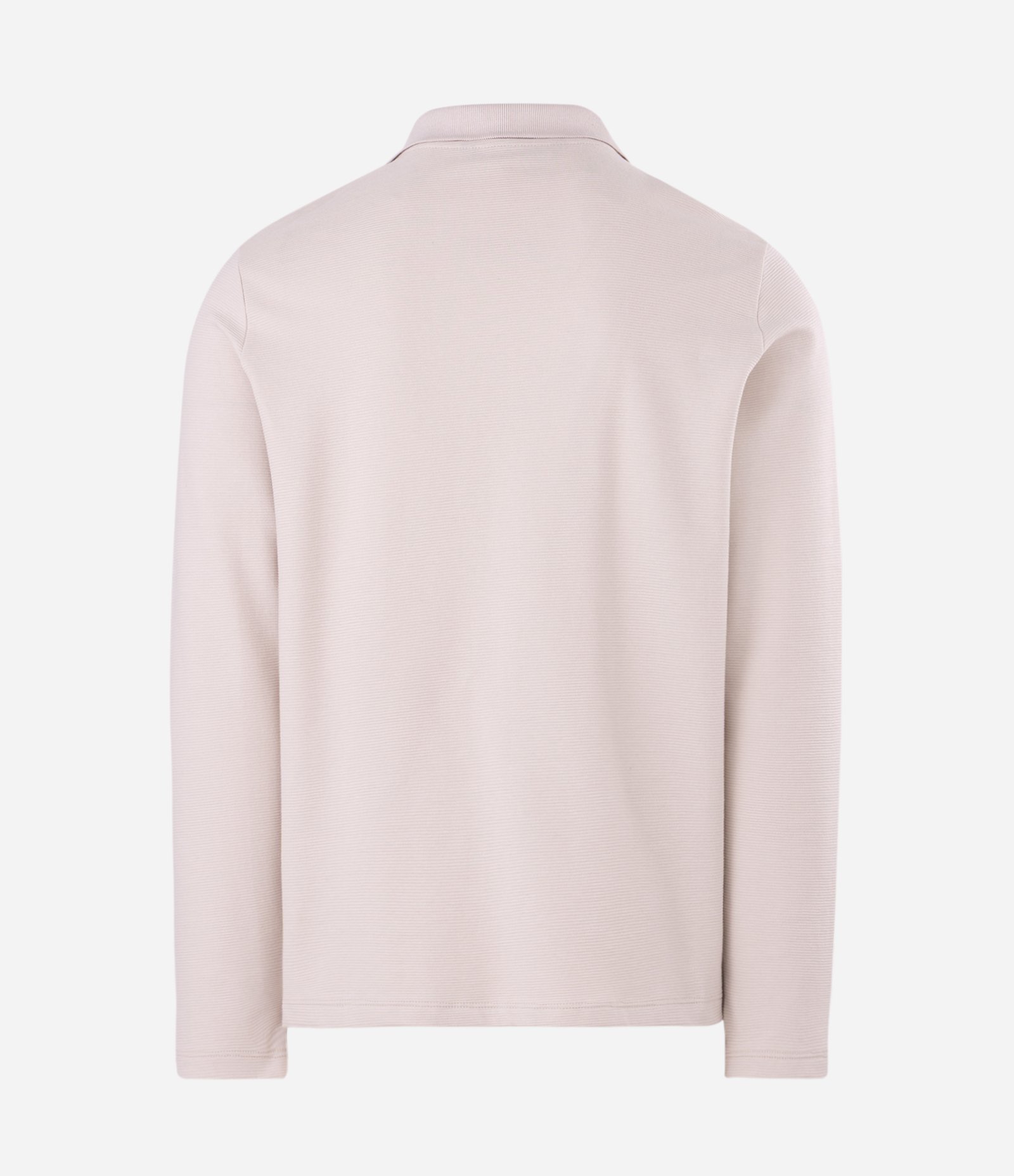 Camiseta Manga Longa Polo Texturizada Ottoman Bege 2