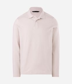 Camiseta Manga Longa Polo Texturizada Ottoman