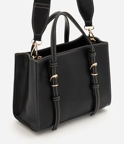 Bolsa Satchel Média com Alça de Mão Removível e Boho Romântico