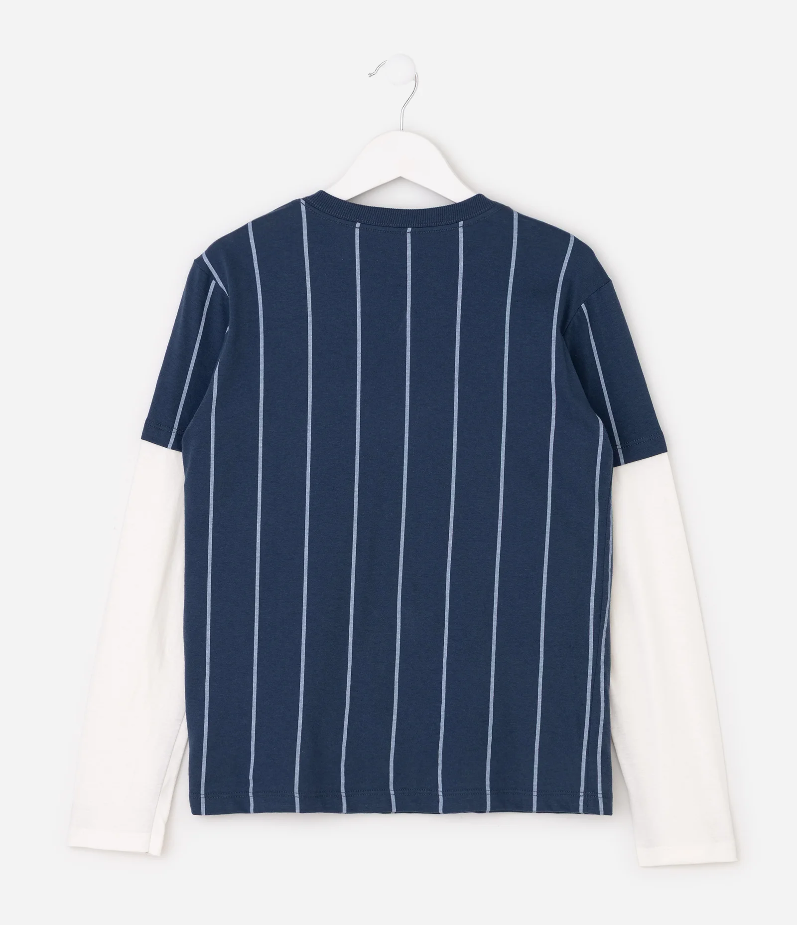 Camiseta Manga Longa Garfield Baseball - Tam 5 a 14 Anos Azul 2