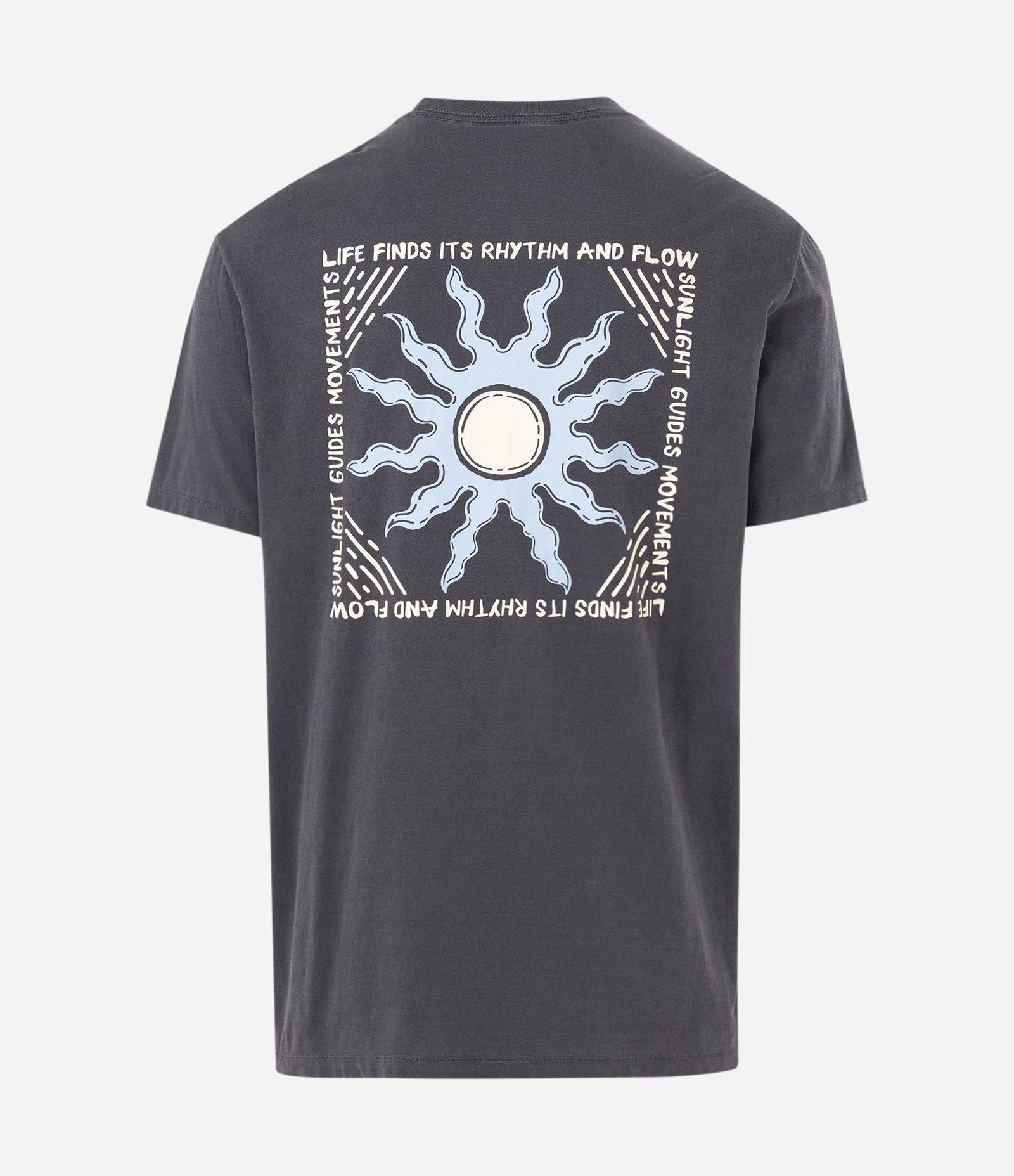 Camiseta Comfort em Algodão com Lettering e Estampa Estonada Preto 6