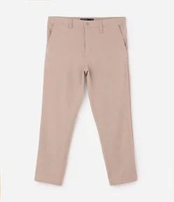 Calça Alfaiatada Slim Cropped em Viscose