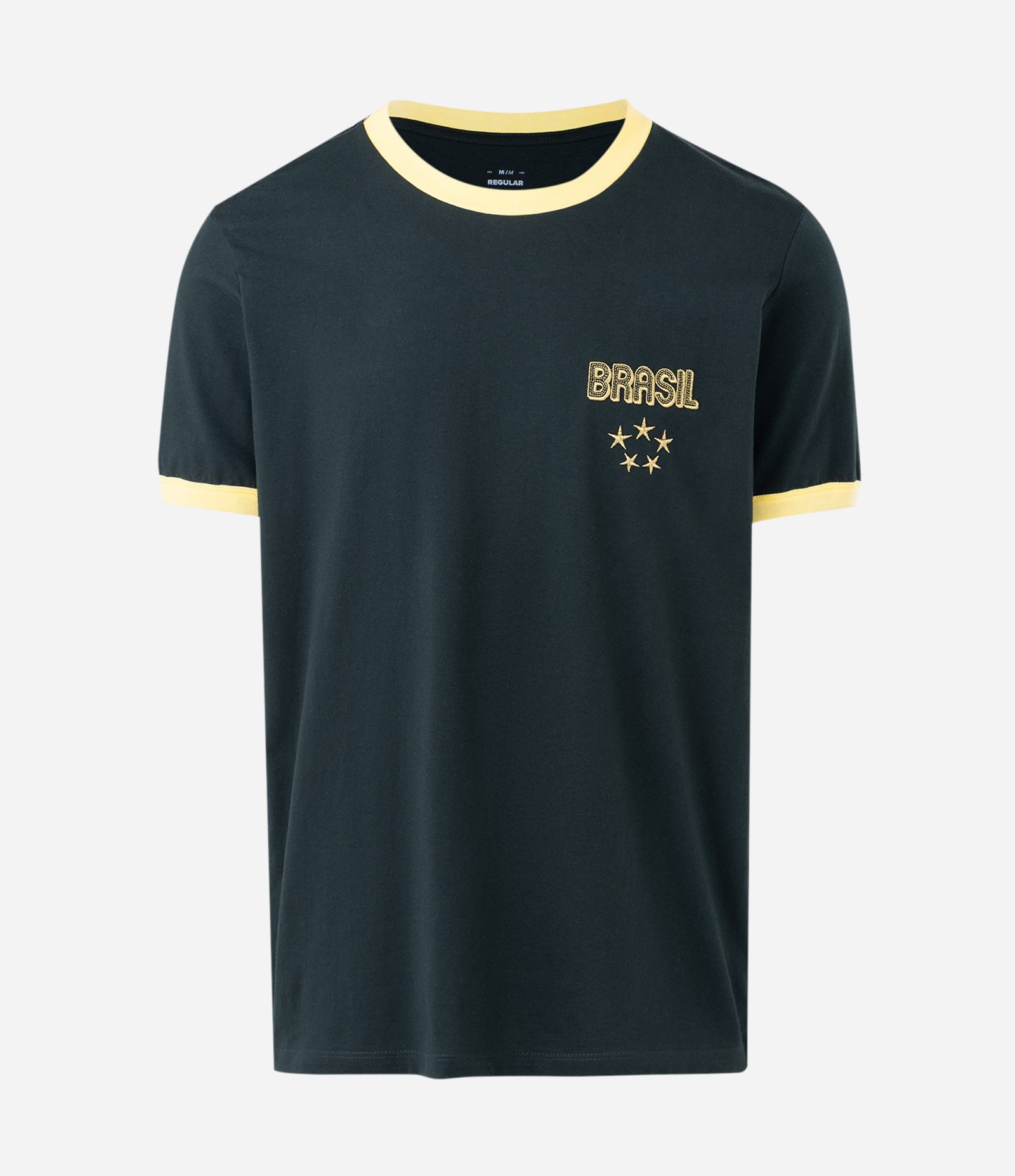 Camiseta Bordado Brasil Verde 4