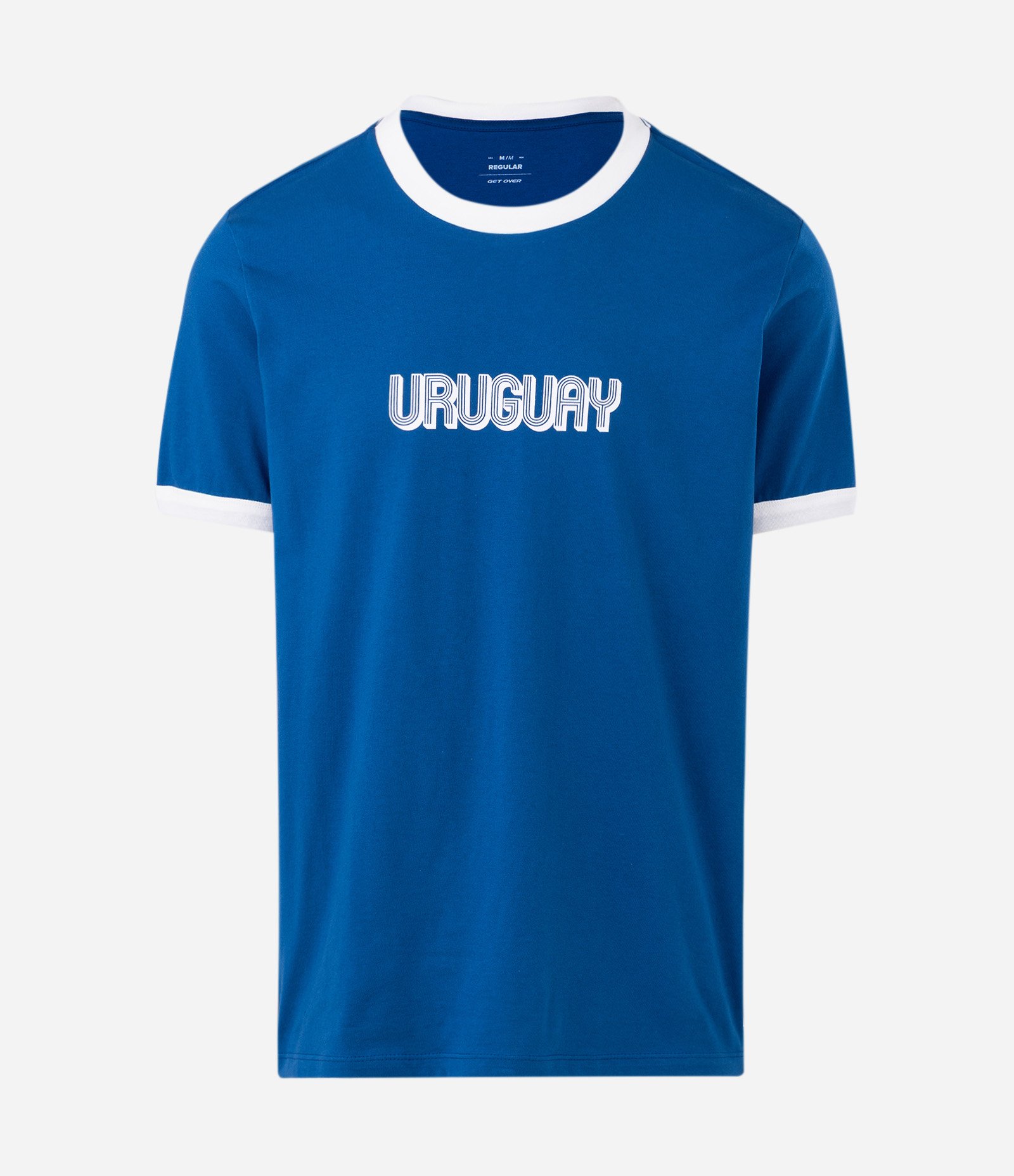 Camiseta Bordado Uruguay Azul 5