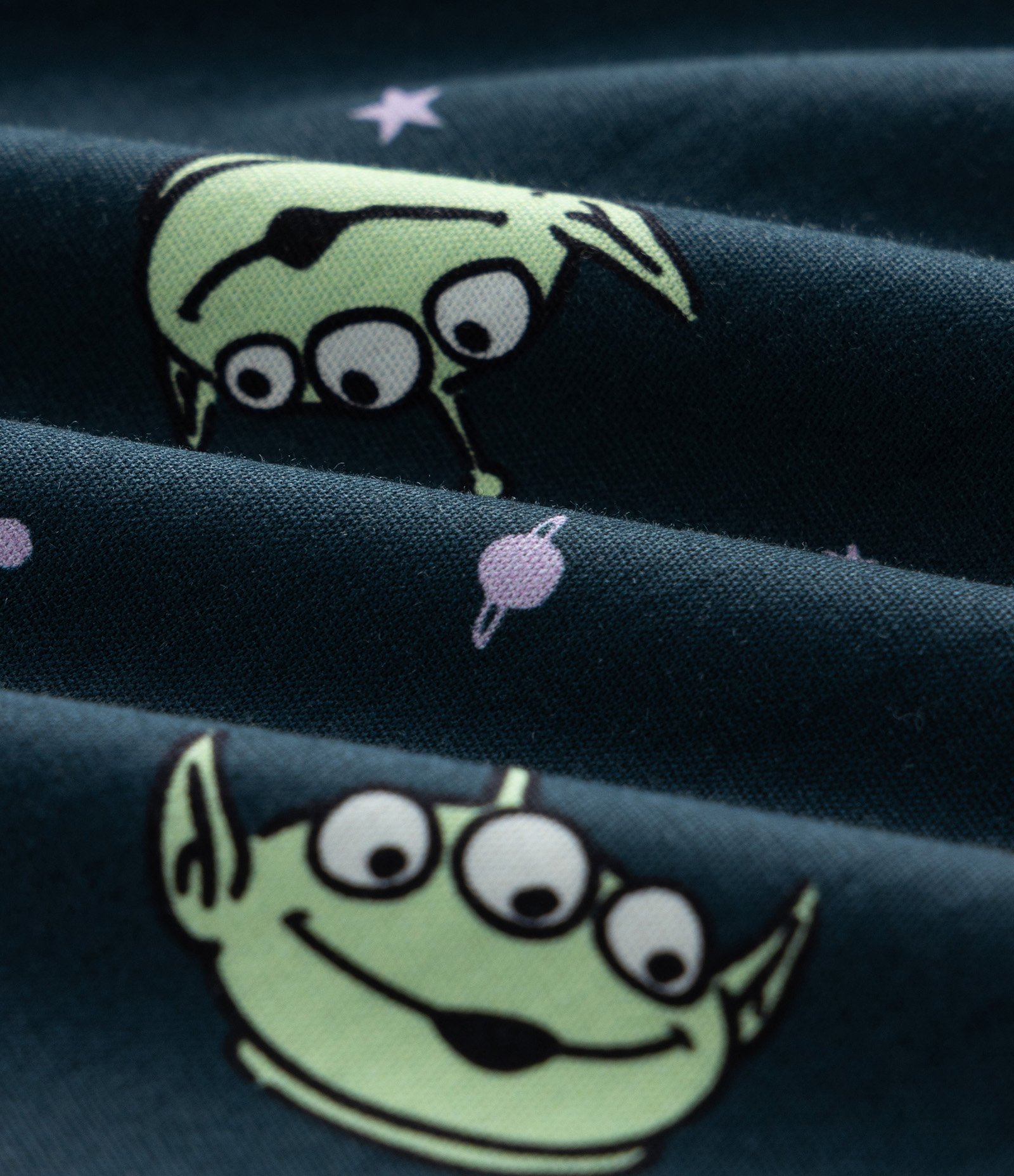 Cueca Samba Canção em Tricoline Estampa Aliens Toy Story Azul 6