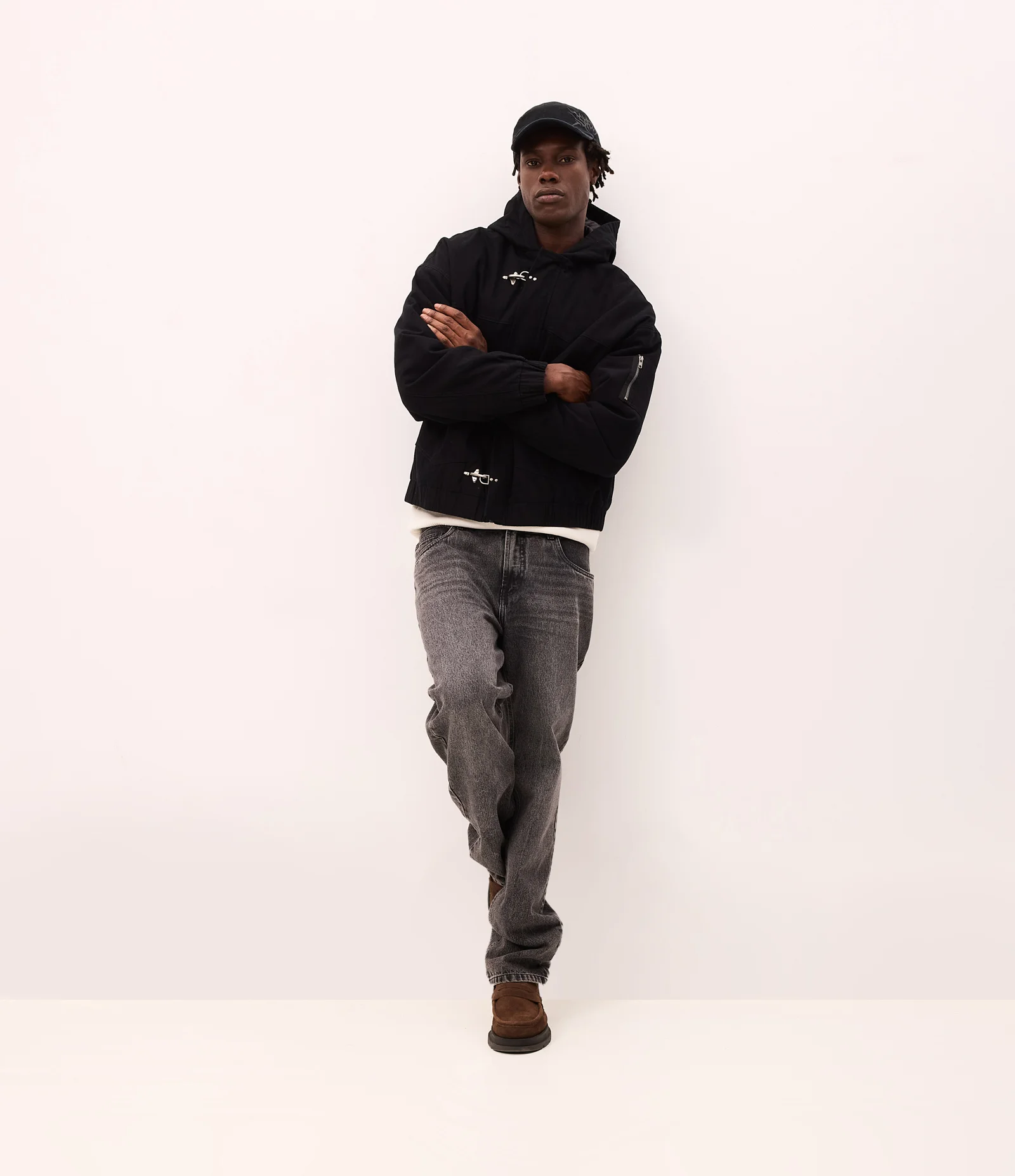 Calça Jeans Reta Preto 1