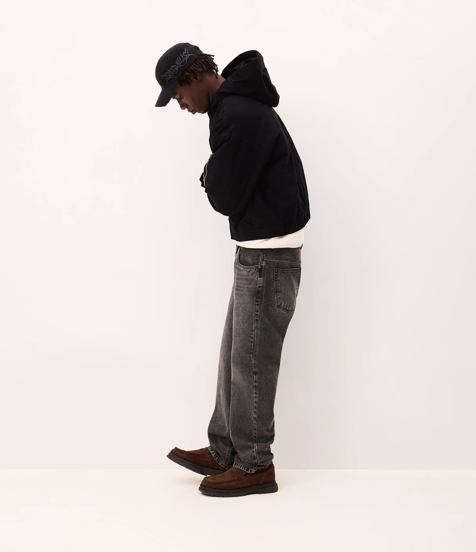 Calça Jeans Reta Preto 2