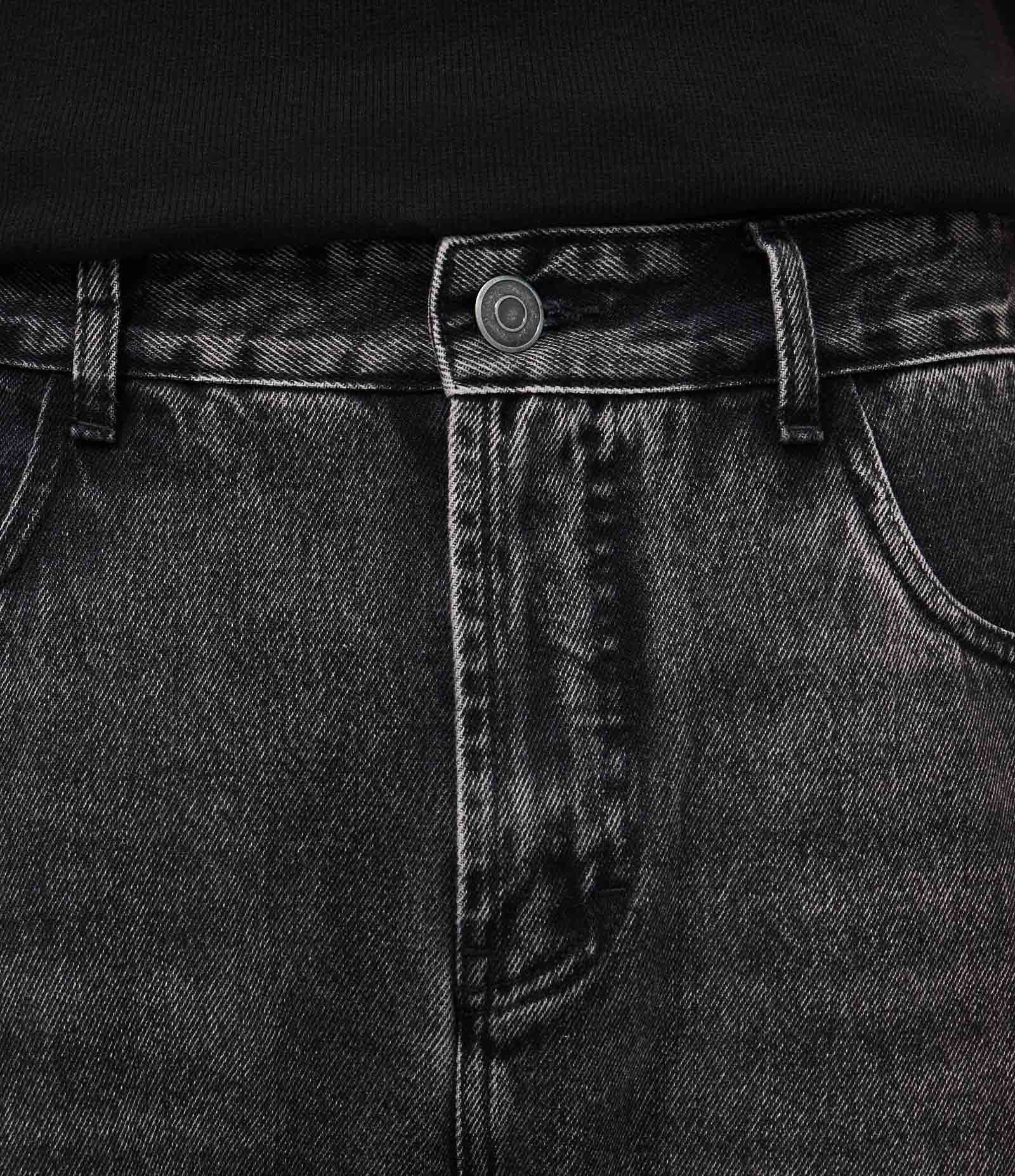 Calça Jeans Reta Preto 5