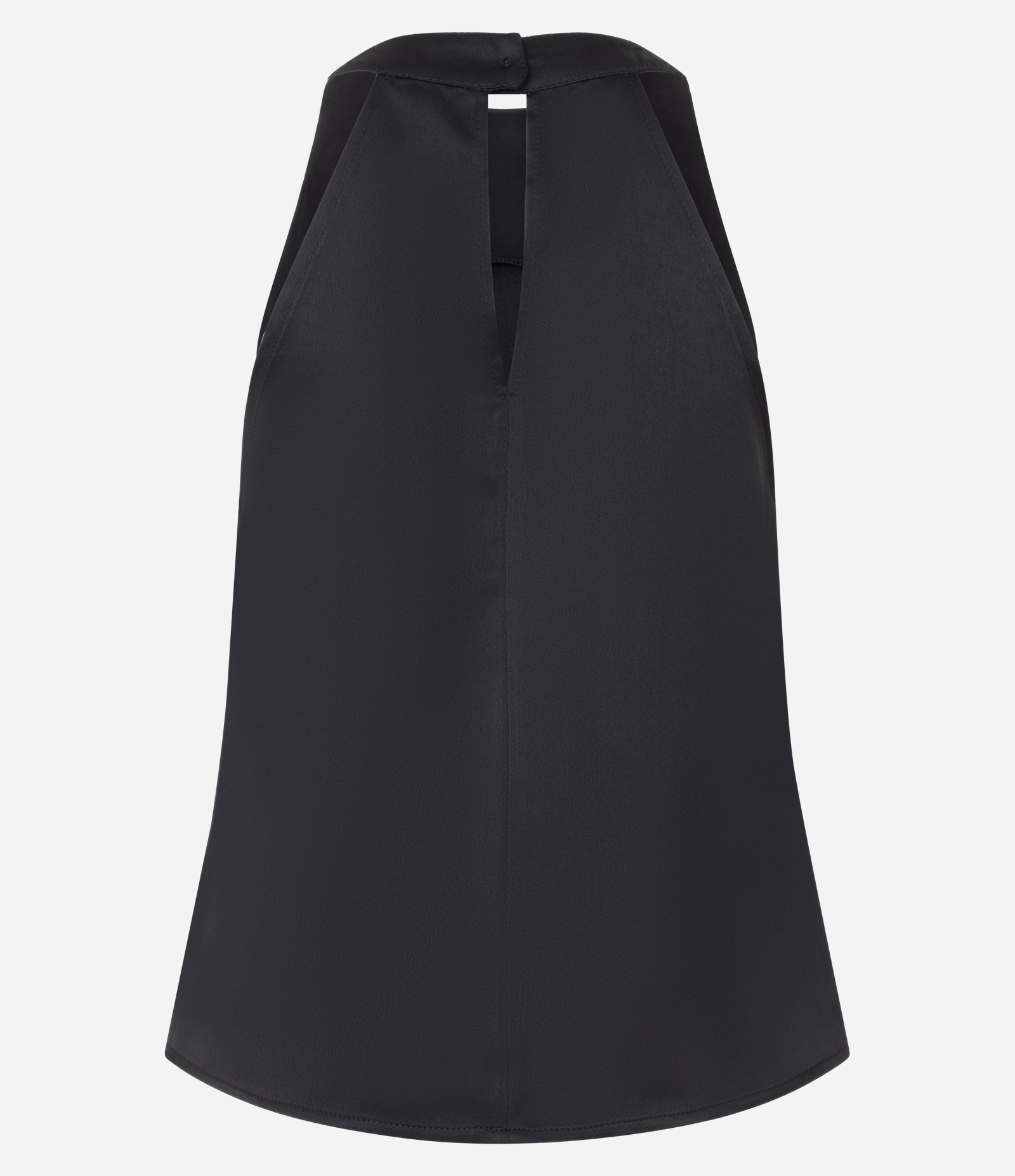 Blusa Acetinada com Decote Halter Preto 6