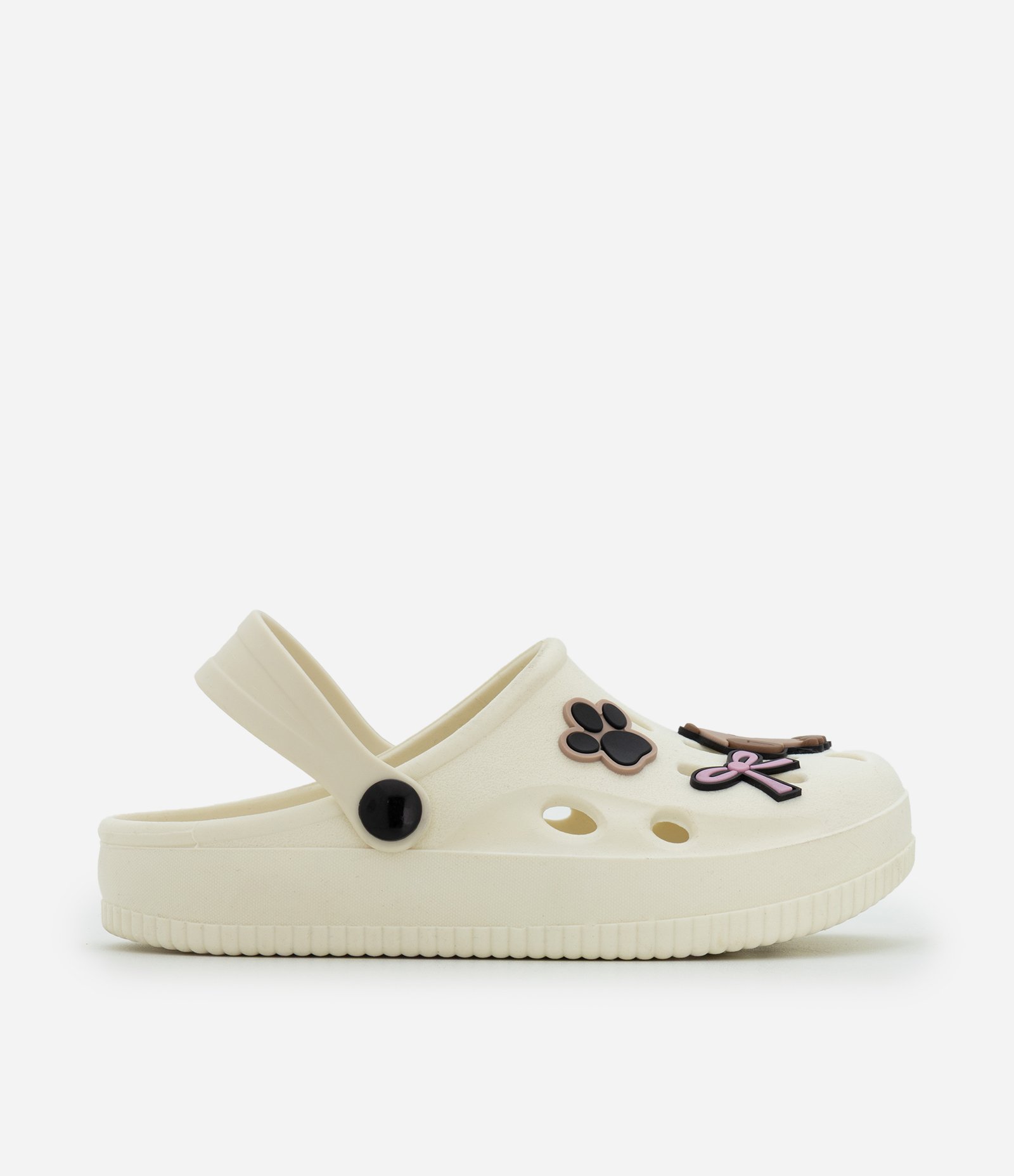 Sandália Infantil com Apliques Capivara e Morango – Tam 28 a 35 Off White 2