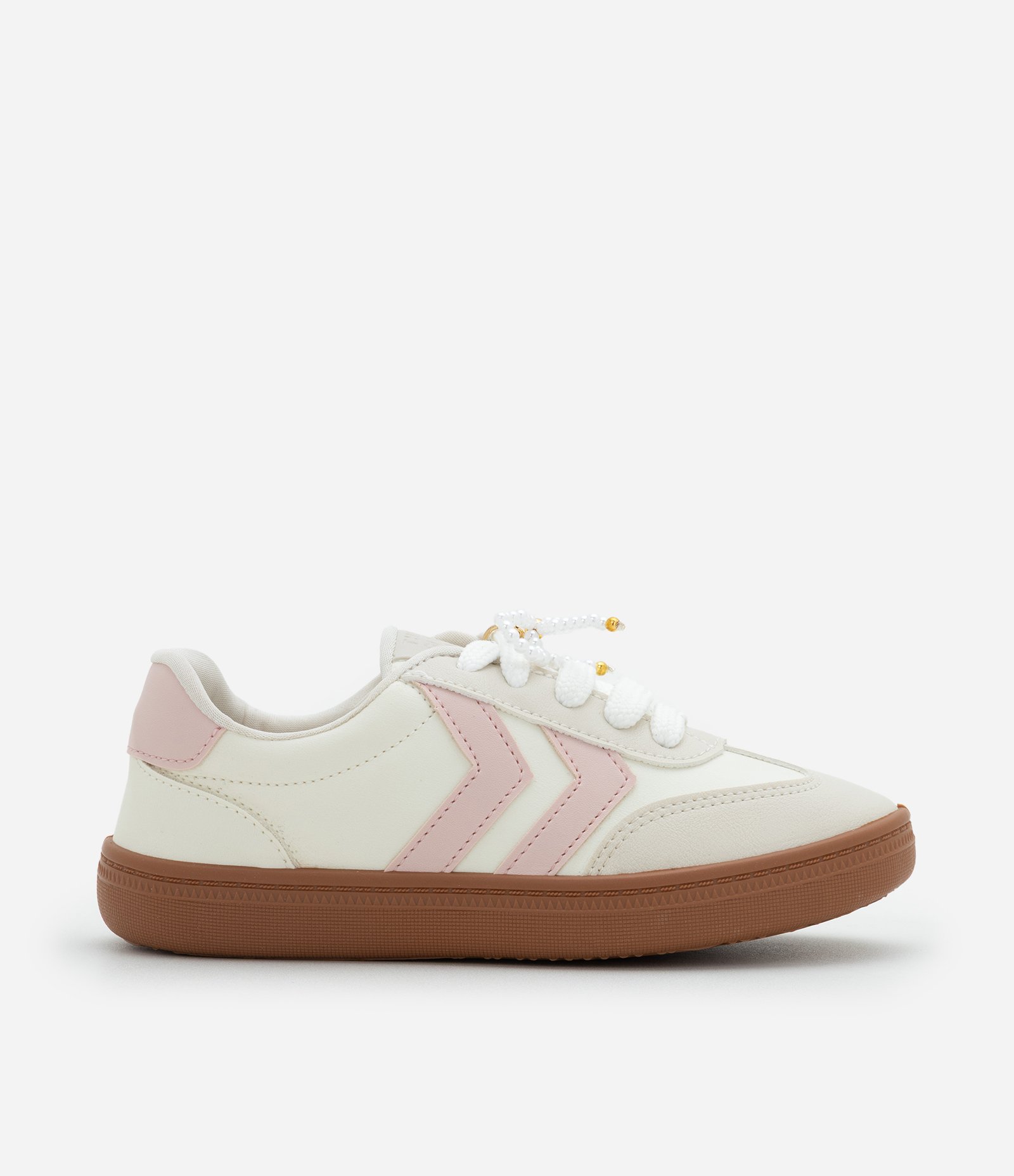 Tênis Infantil com Recortes e Laço – Tam 28 a 34 Off White 4