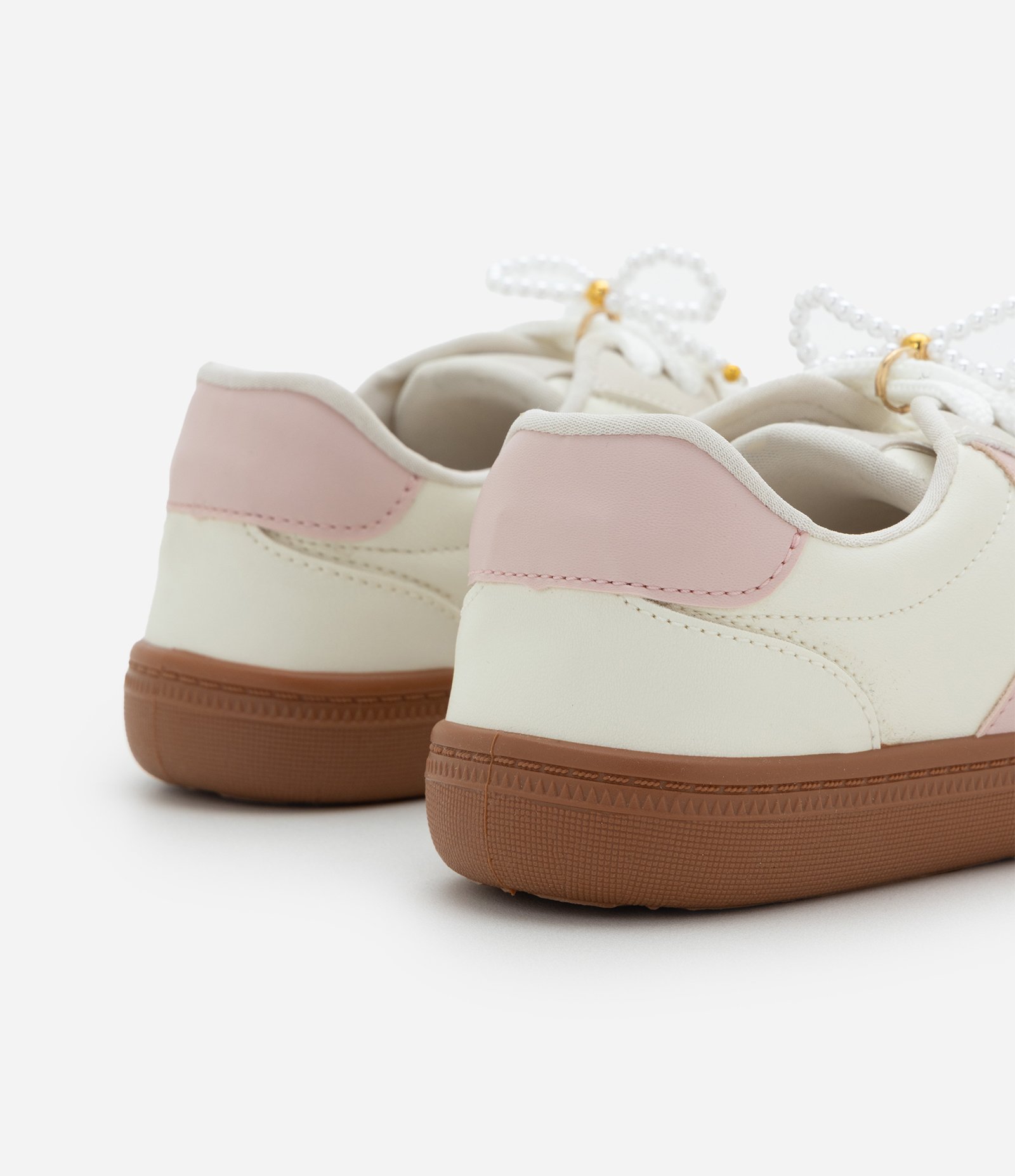 Tênis Infantil com Recortes e Laço – Tam 28 a 34 Off White 5
