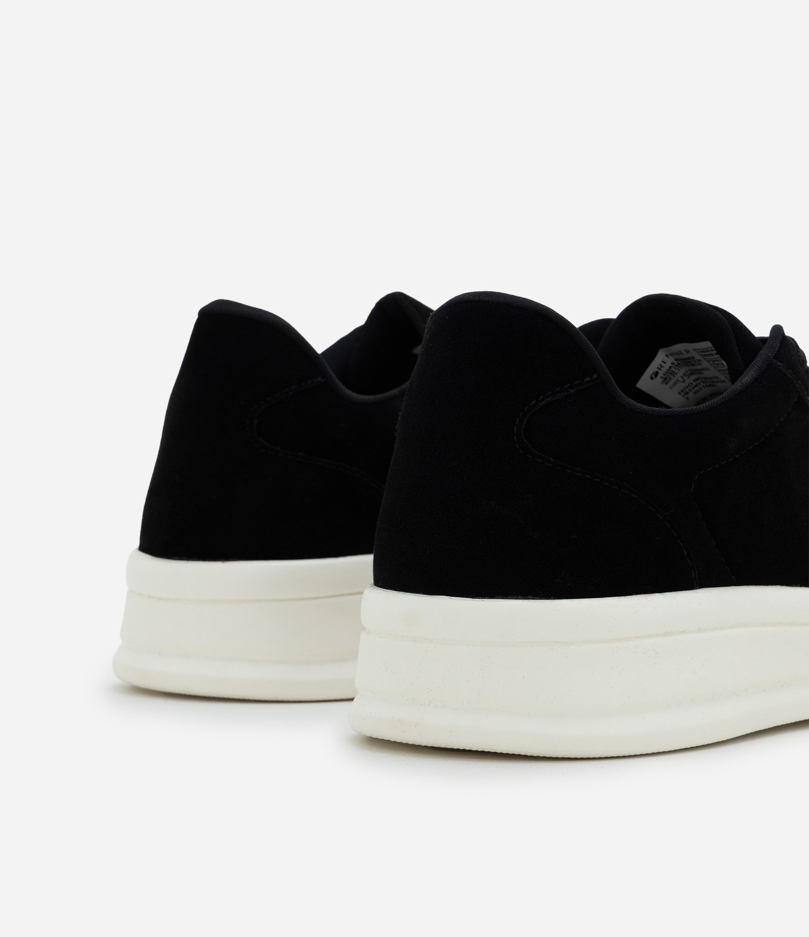 Tênis Casual em Material Sintético Liso Preto 4