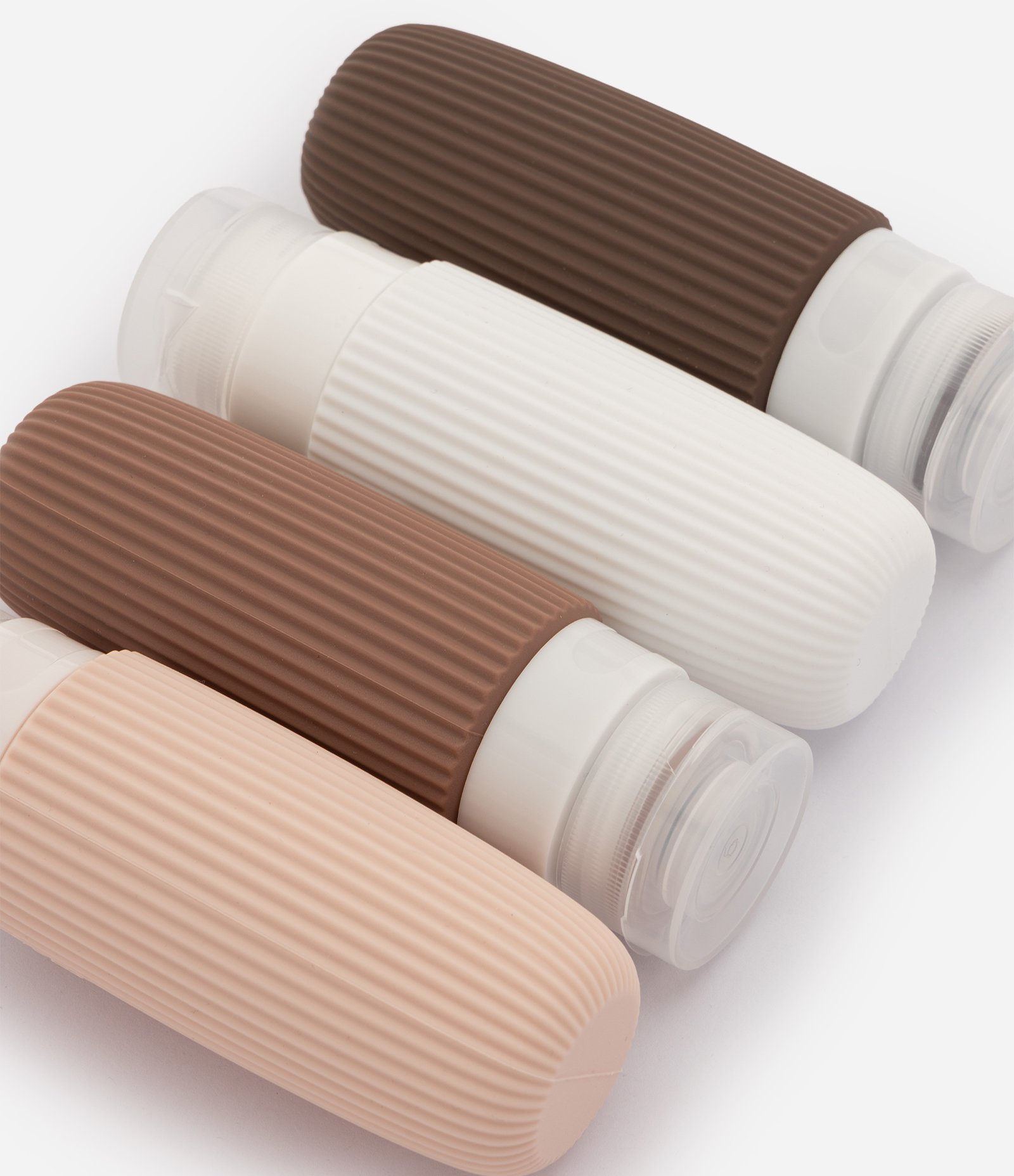 Kit Viagem em Silicone com Bico Dosador Multicores 3