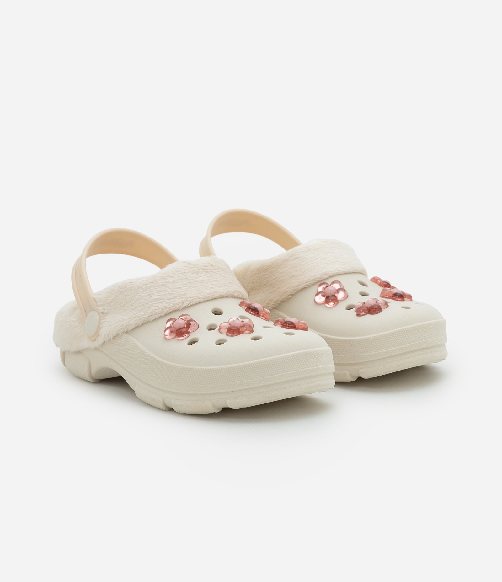 Sandália Infantil Babuche com Forro Felpado – Tam 27 a 34 Off White 1