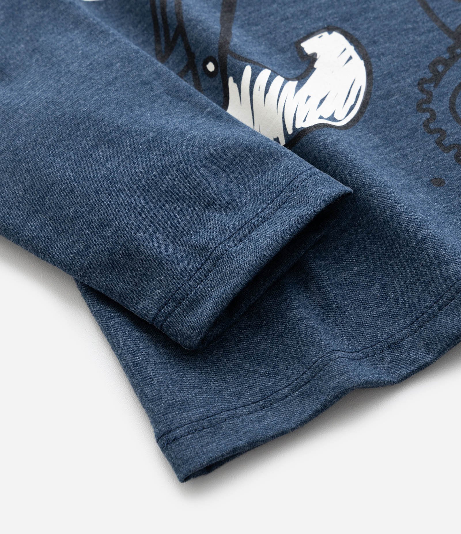 Camiseta Infantil com Estampa Escavadeira – Tam 1 a 6 Anos Azul Marinho 5