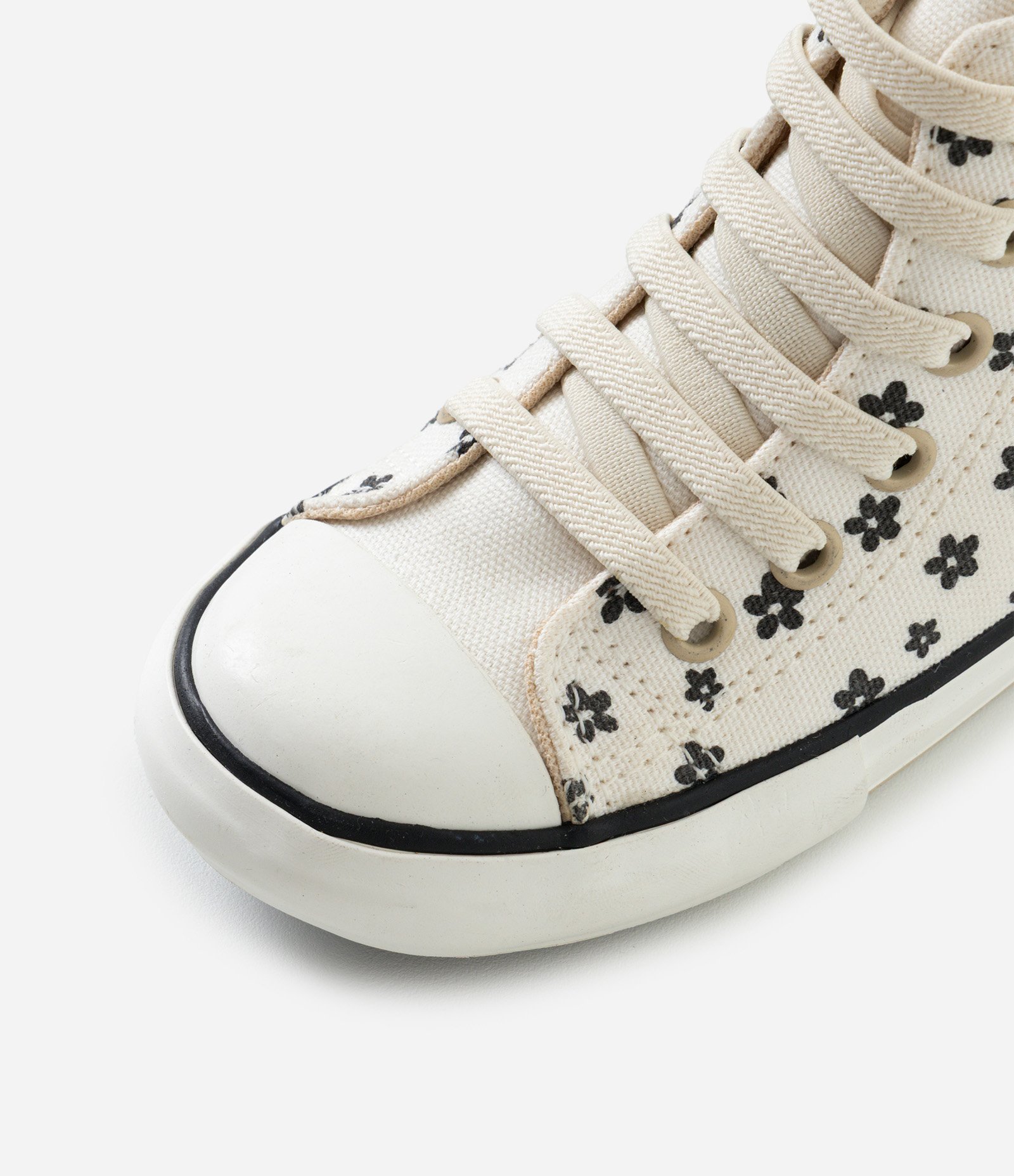 Tênis Infantil com Estampa Floral e Fechamento Lateral – Tam 20 a 27 Off White 5