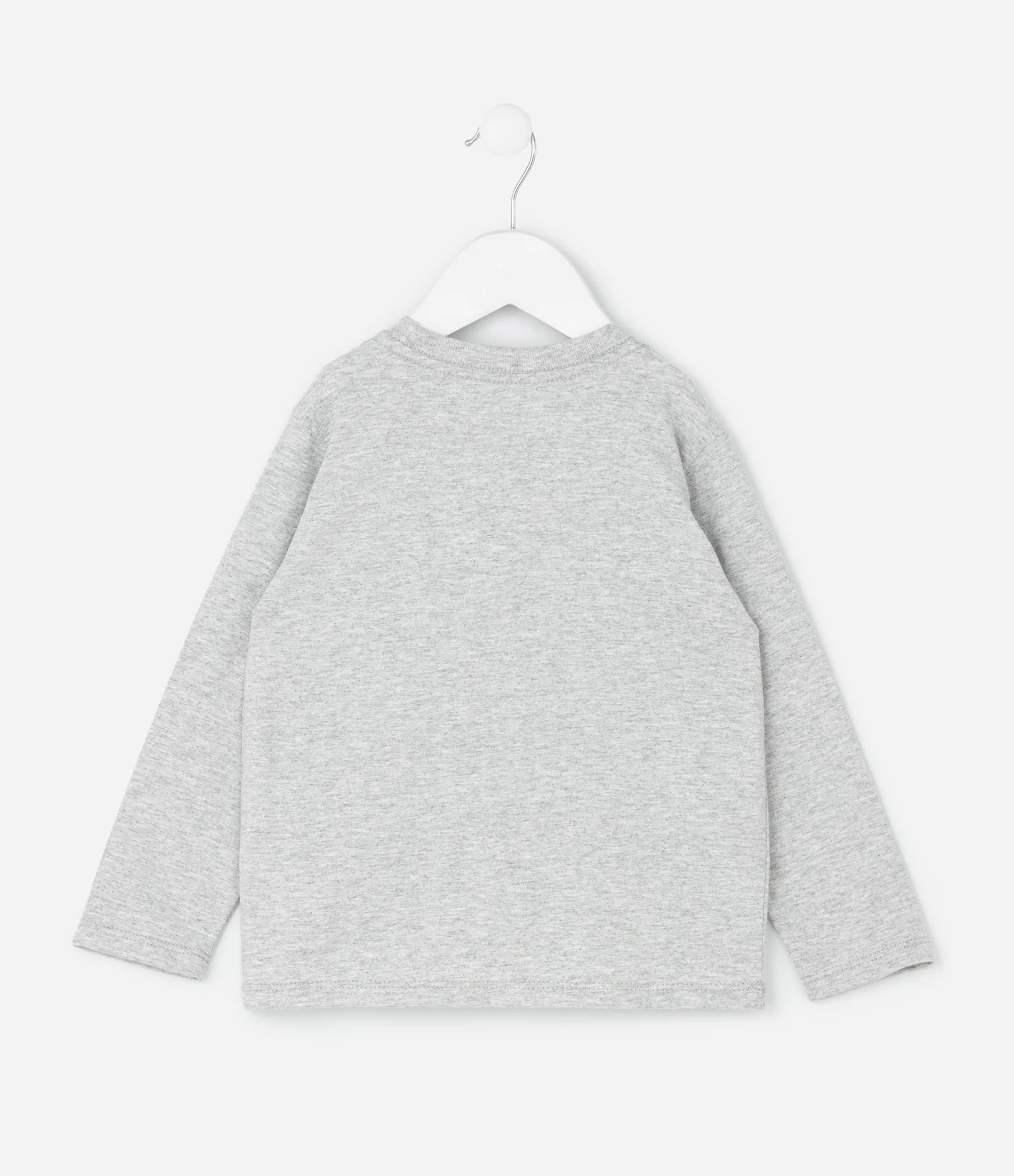 Camiseta Infantil com Estampa Avião e Carros – Tam 1 a 5/6 Anos Cinza Claro 2