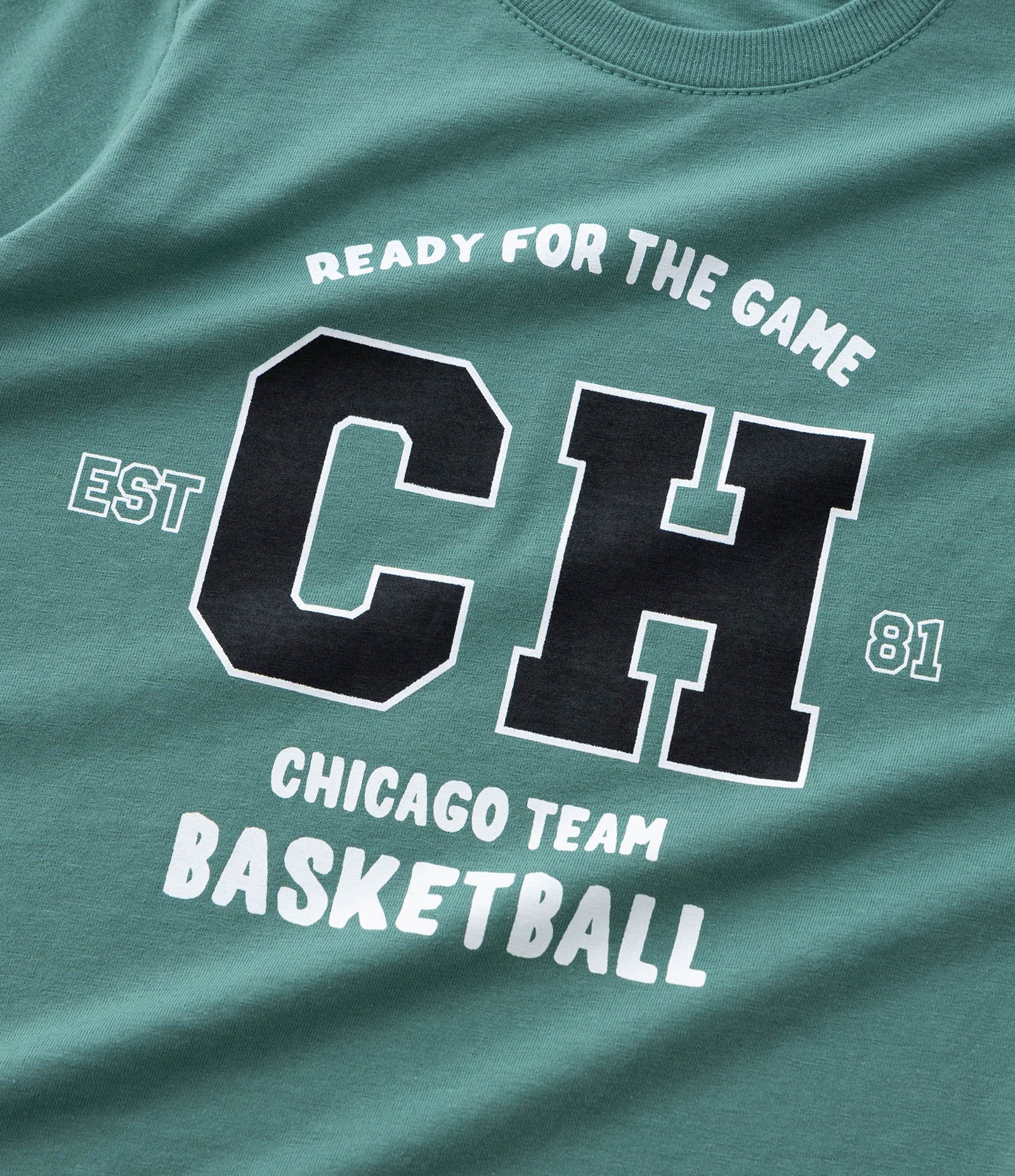 Camiseta Infantil com Estampa CH College – Tam 1 a 6 Anos Verde 5