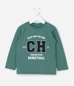 Camiseta Infantil com Estampa CH College – Tam 1 a 5/6 Anos