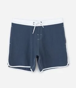 Bermuda de Banho com Linha na Barra e Lateral