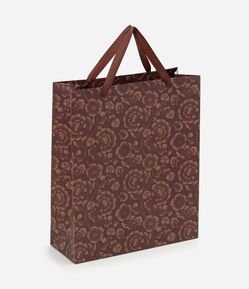 Embalagem para Presente Média em Papel com Estampa Floral