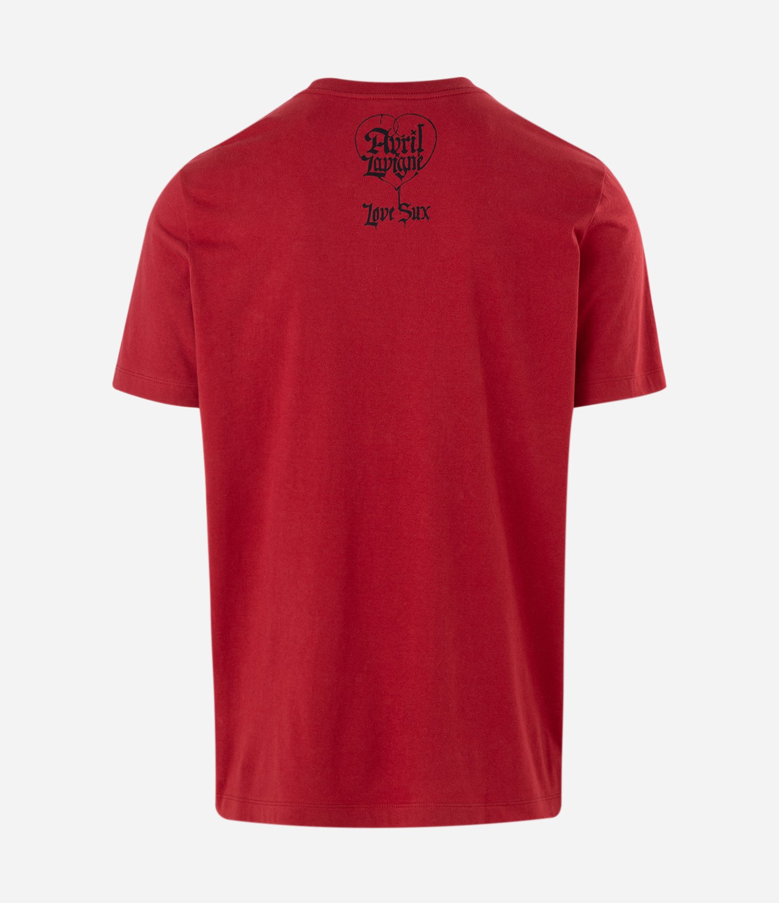 Camiseta Manga Curta em Algodão Avril Lavigne Vermelho 7