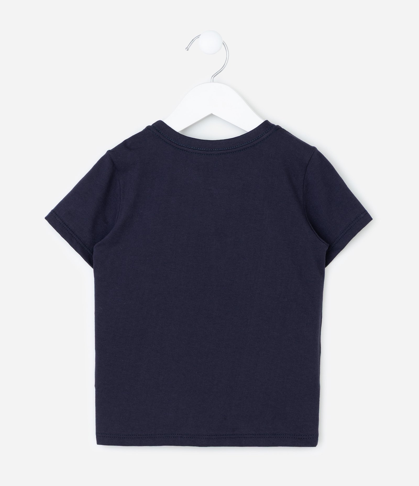 Camiseta Infantil com Bolsinho Interativo Cachorro Salsicha – Tam 1 a 5/6 Anos Azul Marinho 2