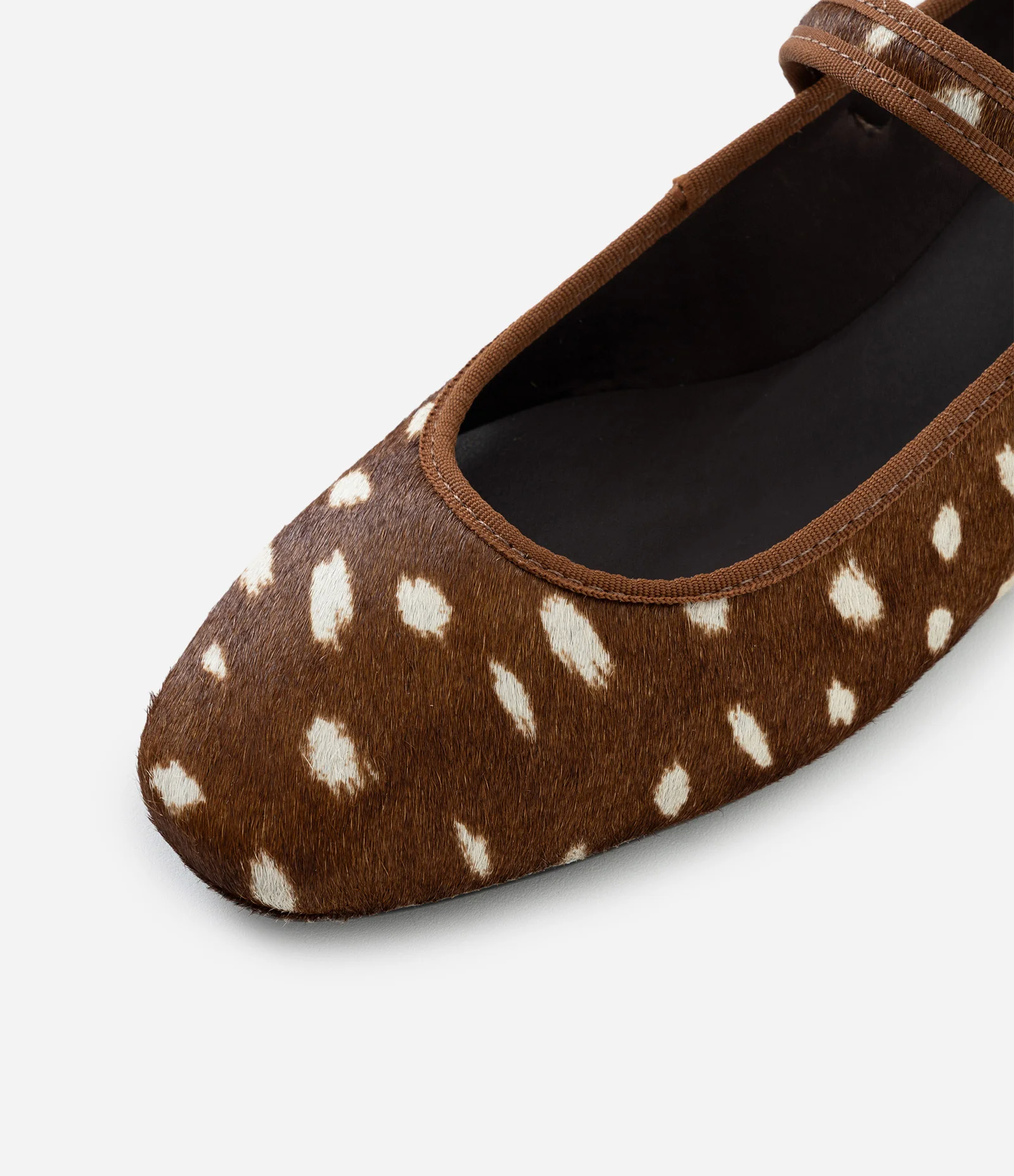 Sapatilha em Couro com Estampa Animal Print Marrom 3