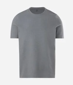 Camiseta Slim em Algodão Canelada