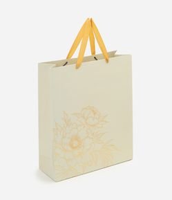 Embalagem de Presente Média com Estampa Floral