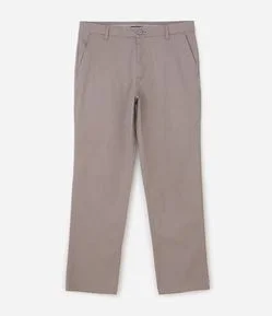 Calça Sarja Lisa Modelagem Reta