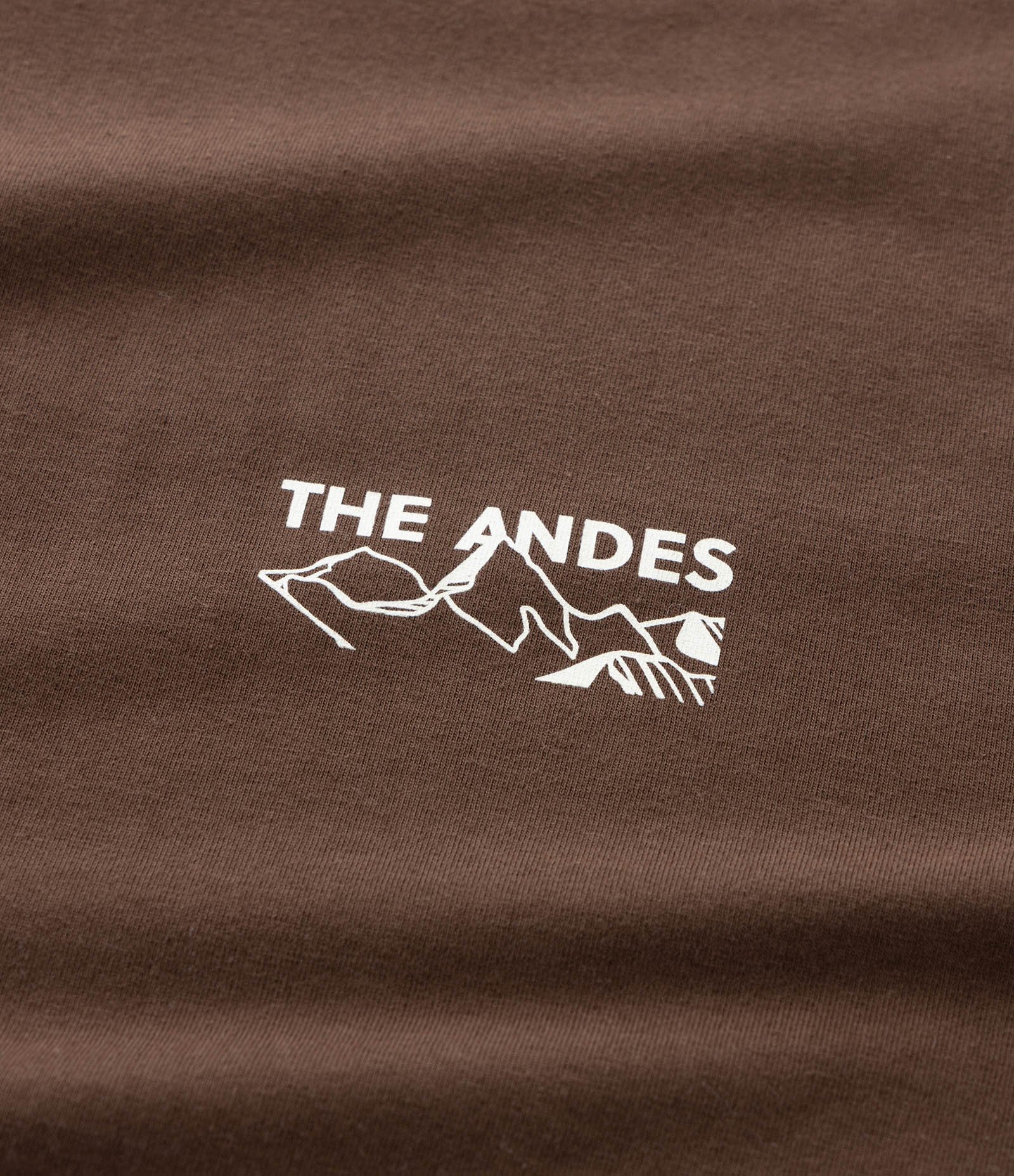 Regata Comfort em Algodão com Lettering The Andes Marrom 7
