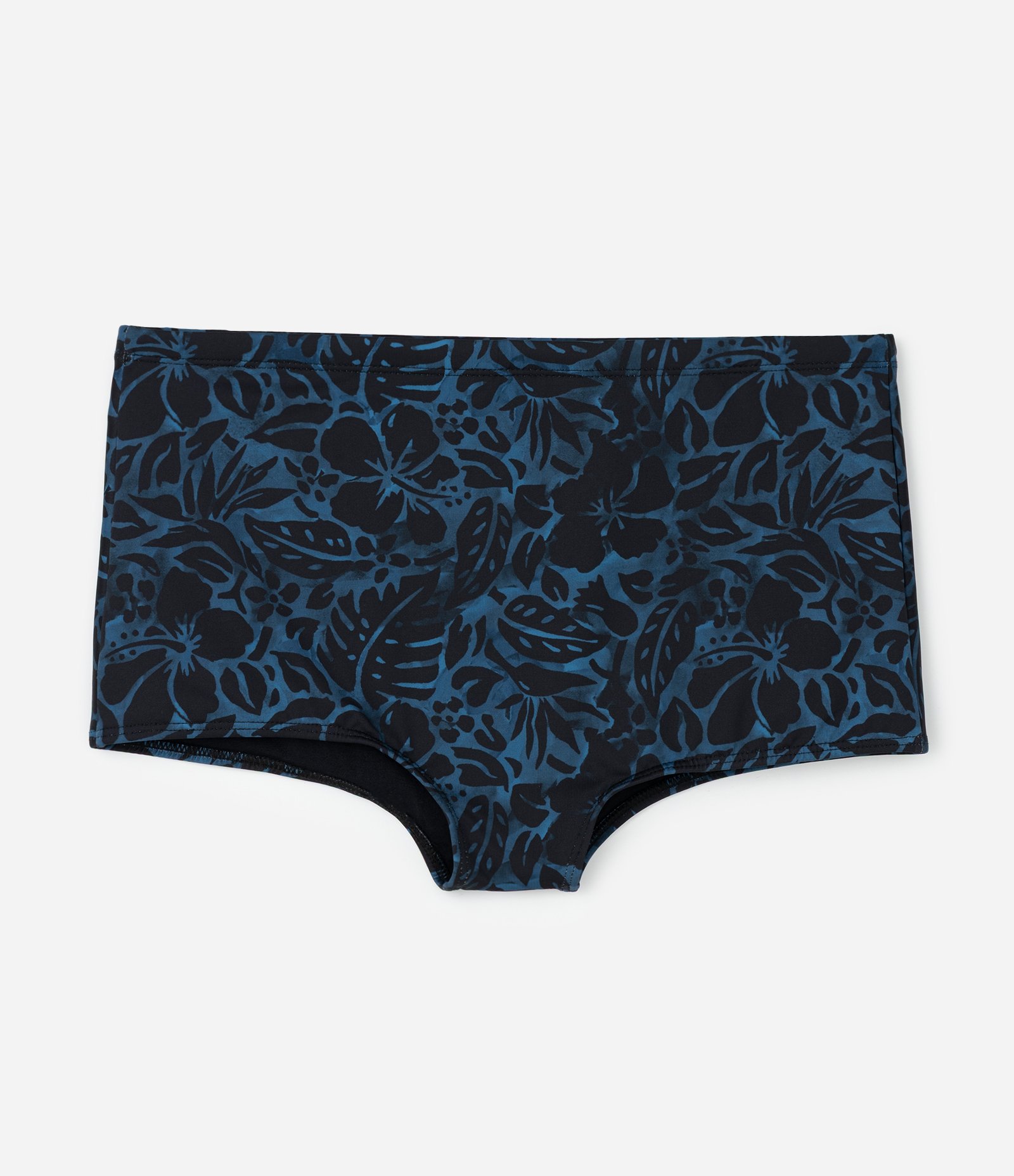 Sunga com Estampa de Folhagem Preto 1