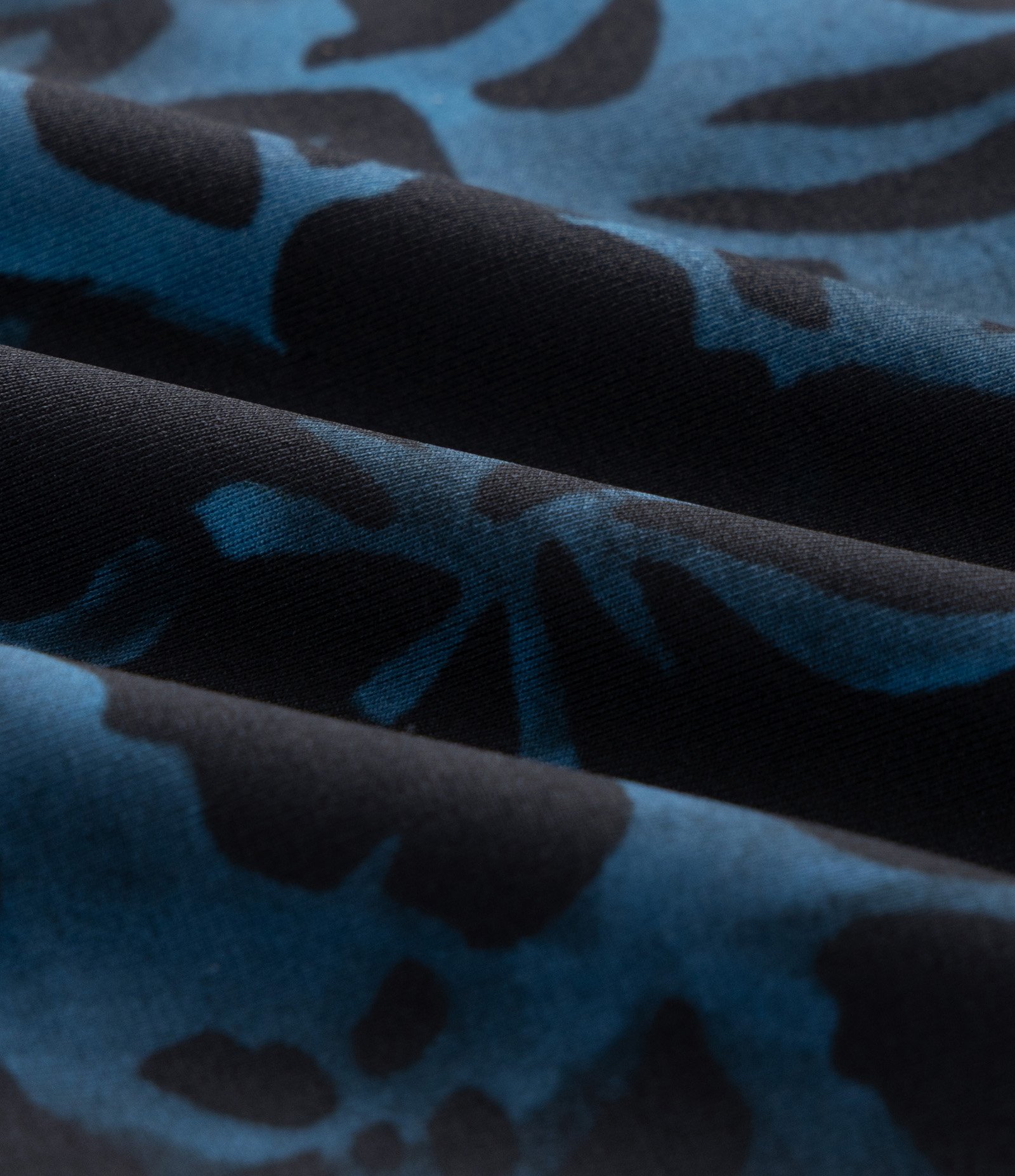 Sunga com Estampa de Folhagem Preto 3