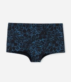 Sunga com Estampa de Folhagem