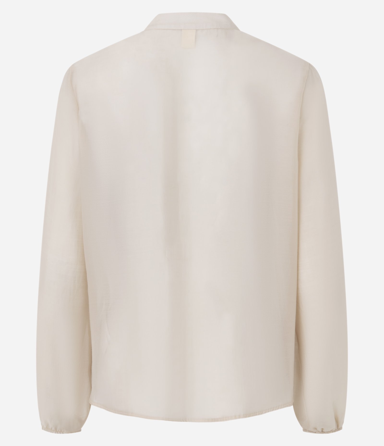 Blusa Ampla em Organza com Decote em V e Babados Rosa Claro 7