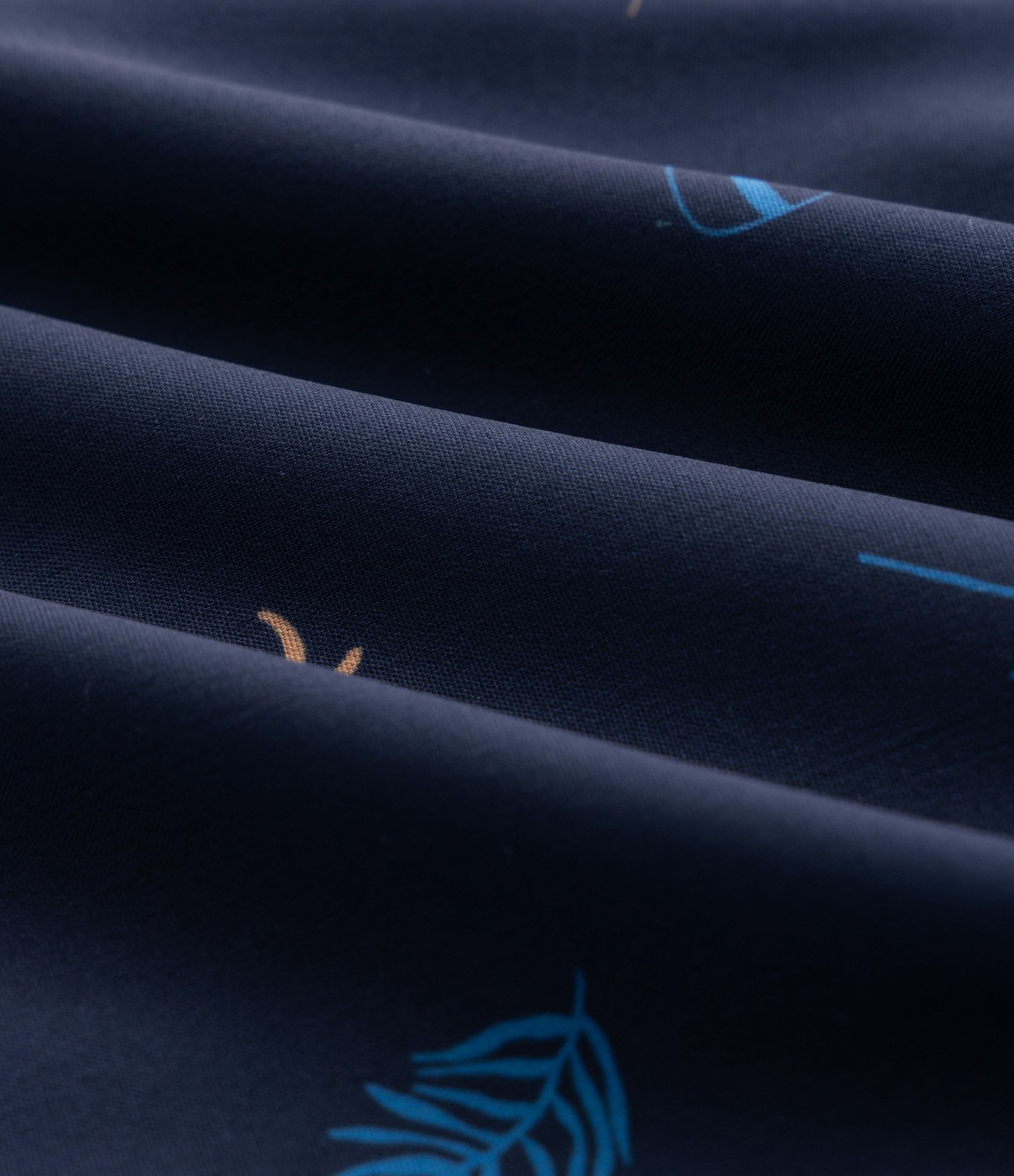 Bermuda Banho Estampa Ícones de Praia Azul Azul 3