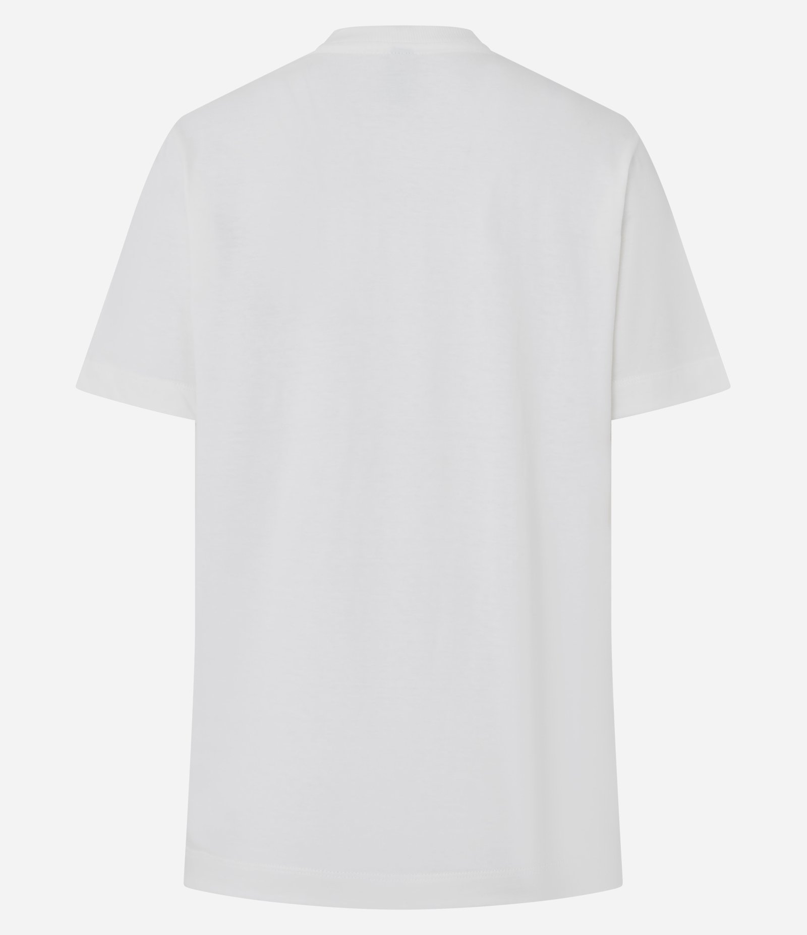 Camiseta em Algodão com Estampa Bordada de Pássaros Branco 3